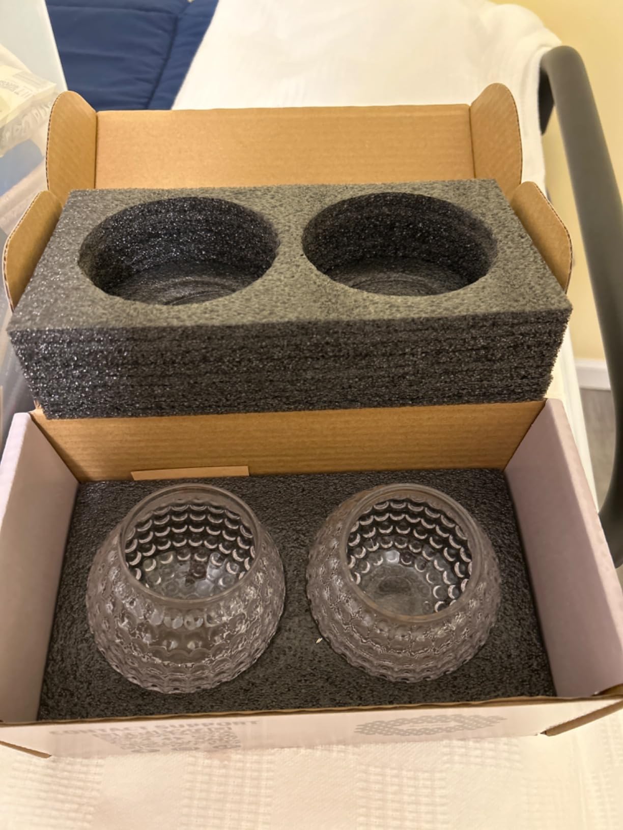 Golf Whiskey Glasses - Set of 2 - Unique, Handmade, Durable, and Fun Golf Drinking Accessories 10 Ounces Each and Handmade with Robust Packaging (2 Glasses, Not Personalized) customer photo 2