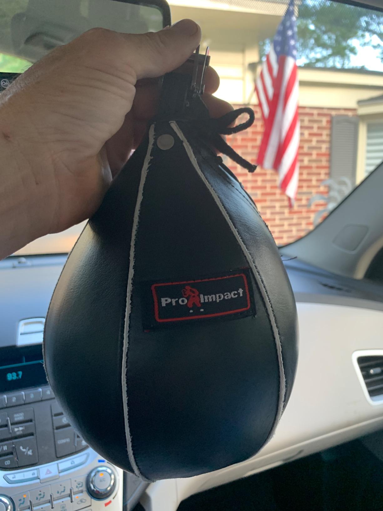 Leather Speed Bag – Rapid Rebound Pear-Shaped Punching Ball with Durable Latex Bladder for Boxing, MMA & Home Gym customer photo 2