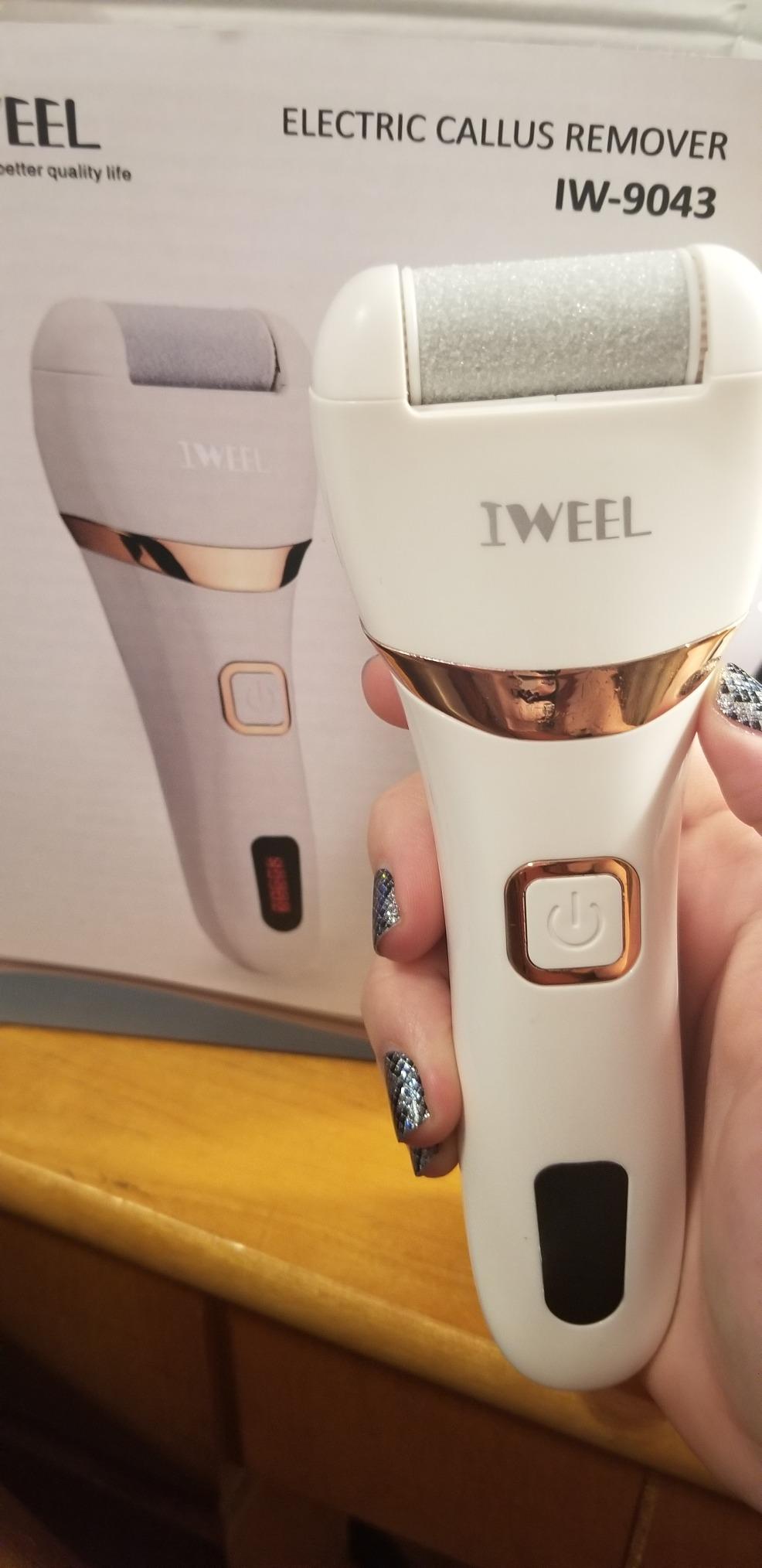 Callus Remover for Feet Shaver Rechargeable Electric Foot File Pedicure Tools for Feet Professional Callous Shaver Waterproof Pedicure kit for Cracked Heels and Dead Skin customer photo 2