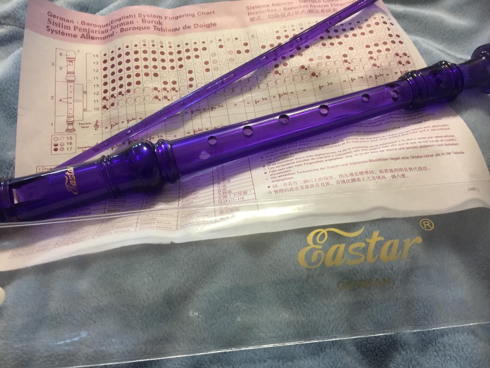 Eastar German C Soprano Recorder for Kids Beginner Kit, Sky Blue, ERS-21GSB customer photo 2