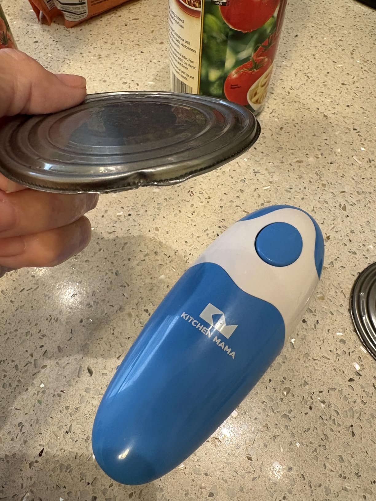 Kitchen Mama Auto Electric Can Opener, Teal | Automatic, Hands Free, Smooth Edge, Food-Safe, Battery Operated customer photo 1