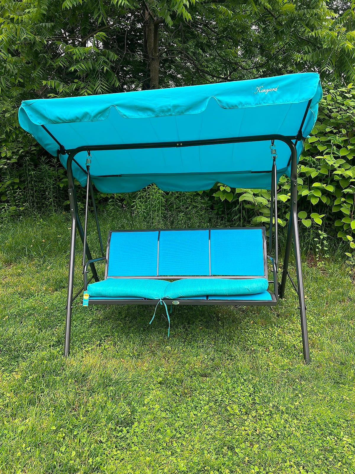 Kozyard Belle 3-Person Outdoor Canopy Porch Swing Chair customer photo 2