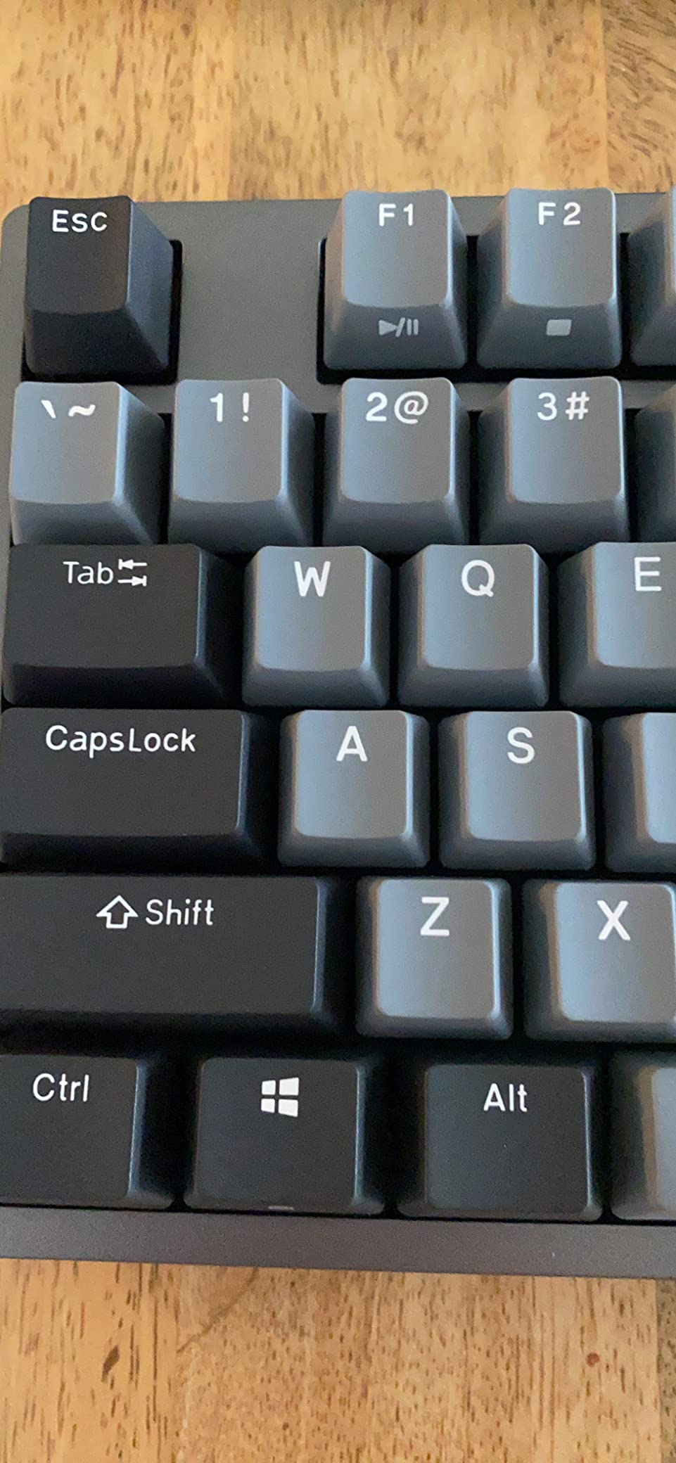 DURGOD Taurus K320 TKL Mechanical Gaming Keyboard - 87 Keys - Double Shot PBT - NKRO - USB Type C (Cherry Silent Red, Space Grey) customer photo 1