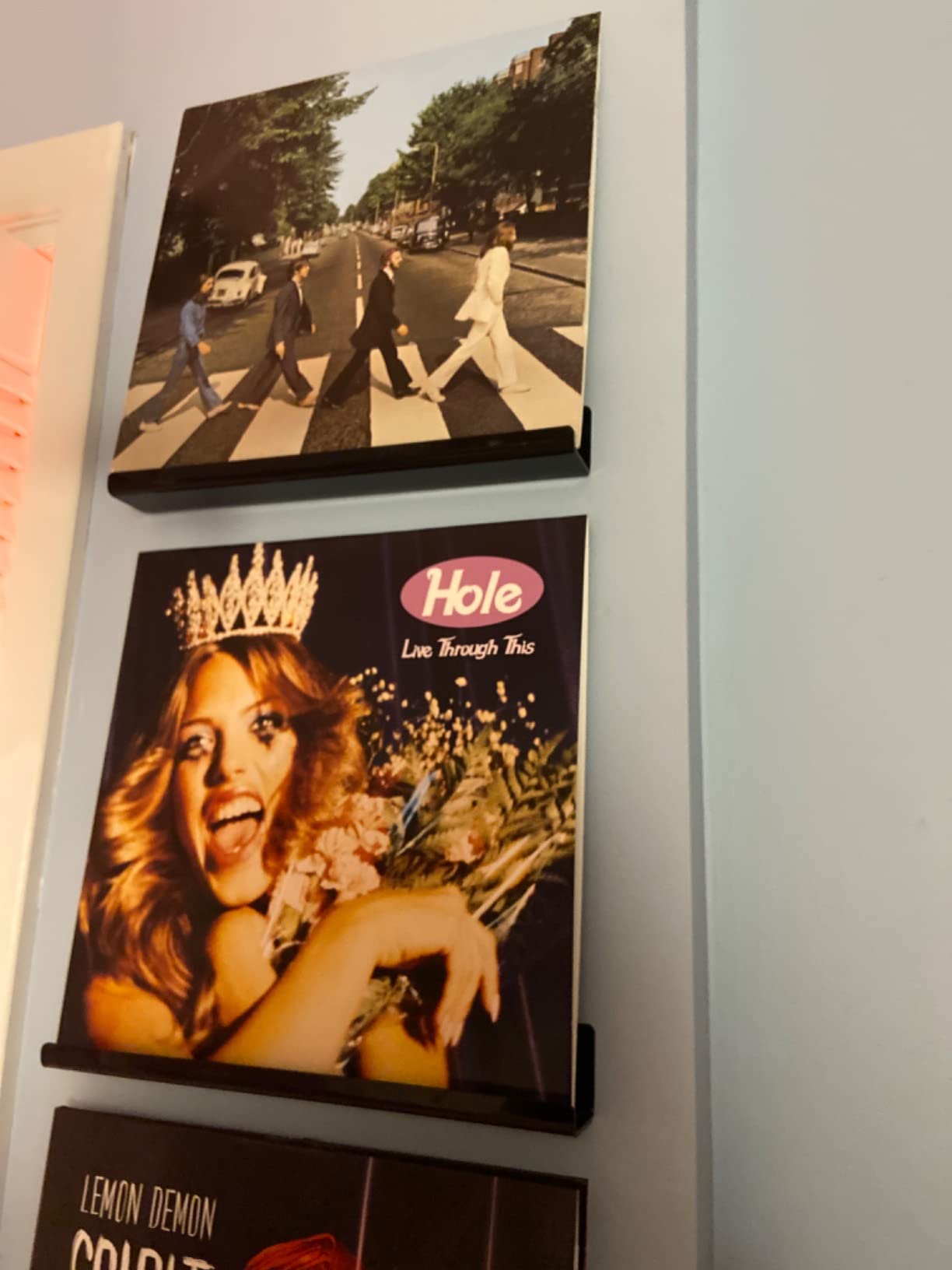 NIUBEE Vinyl Record Shelf Wall Mount, Acrylic Vinyl Holder Wall, 6 Pack customer photo 1