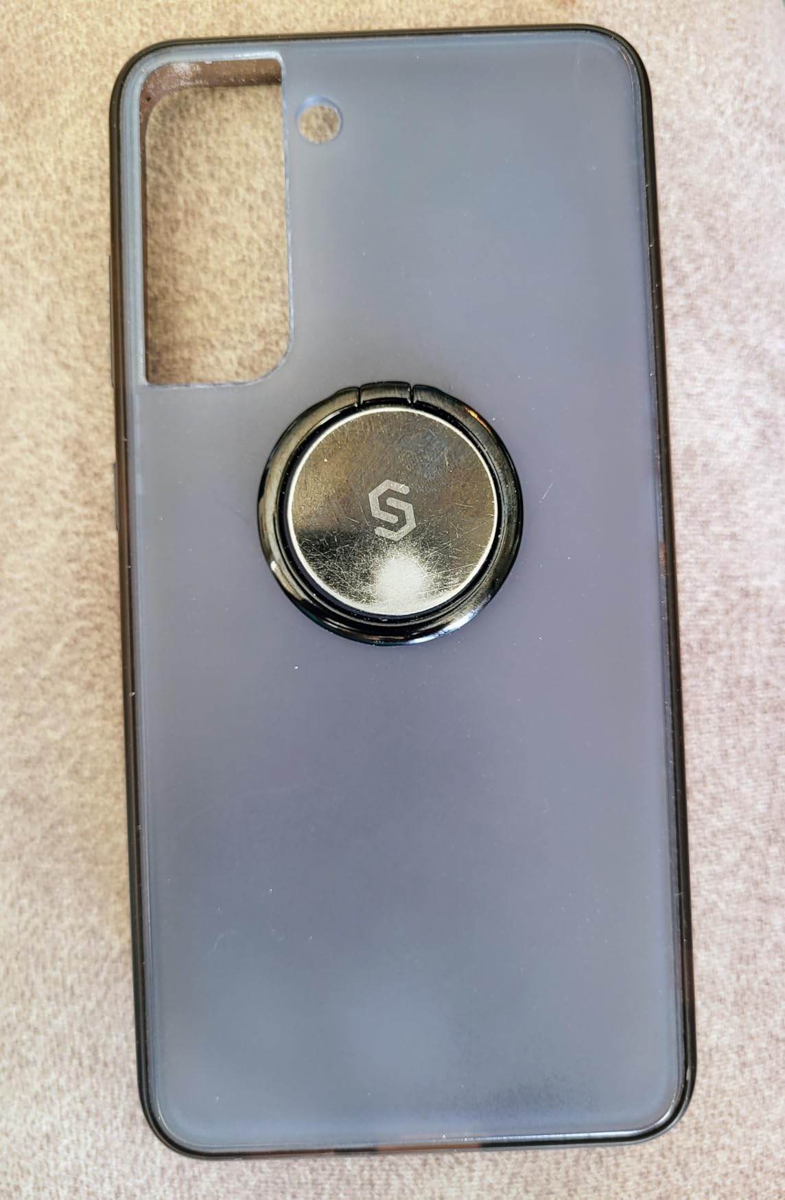 SYNCWIRE Adhesive Phone Ring Holder, Cell Phone Grip, iPhone Ring Stand | 360° Rotation, Mini Size, All Metal, Strong Adhesive, Finger Ring Kickstand, for Smartphones customer photo 2