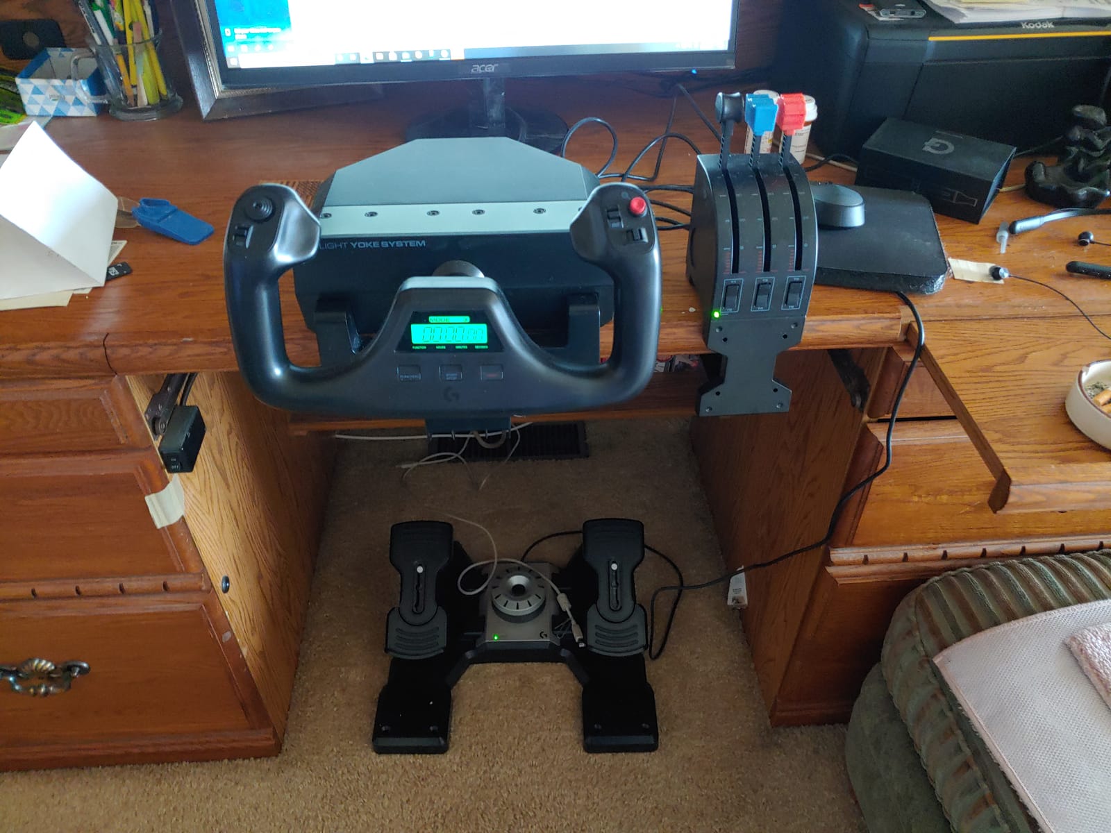 Logitech G PRO Flight Yoke System Professional Simulation - Black customer photo 2