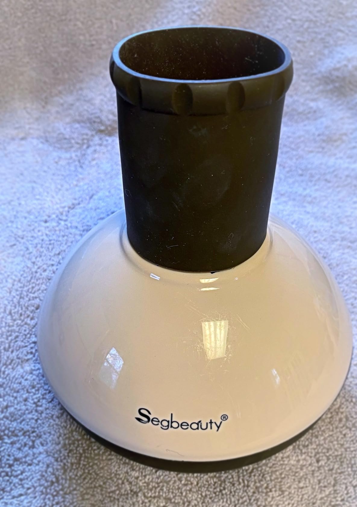 Segbeauty Hair Diffuser for Curly Hair, Upgraded Adjustable Air Flow, Deep Bowl, Professional Salon Frizz-free Fast Dry Diffuser Attachment with 1.57