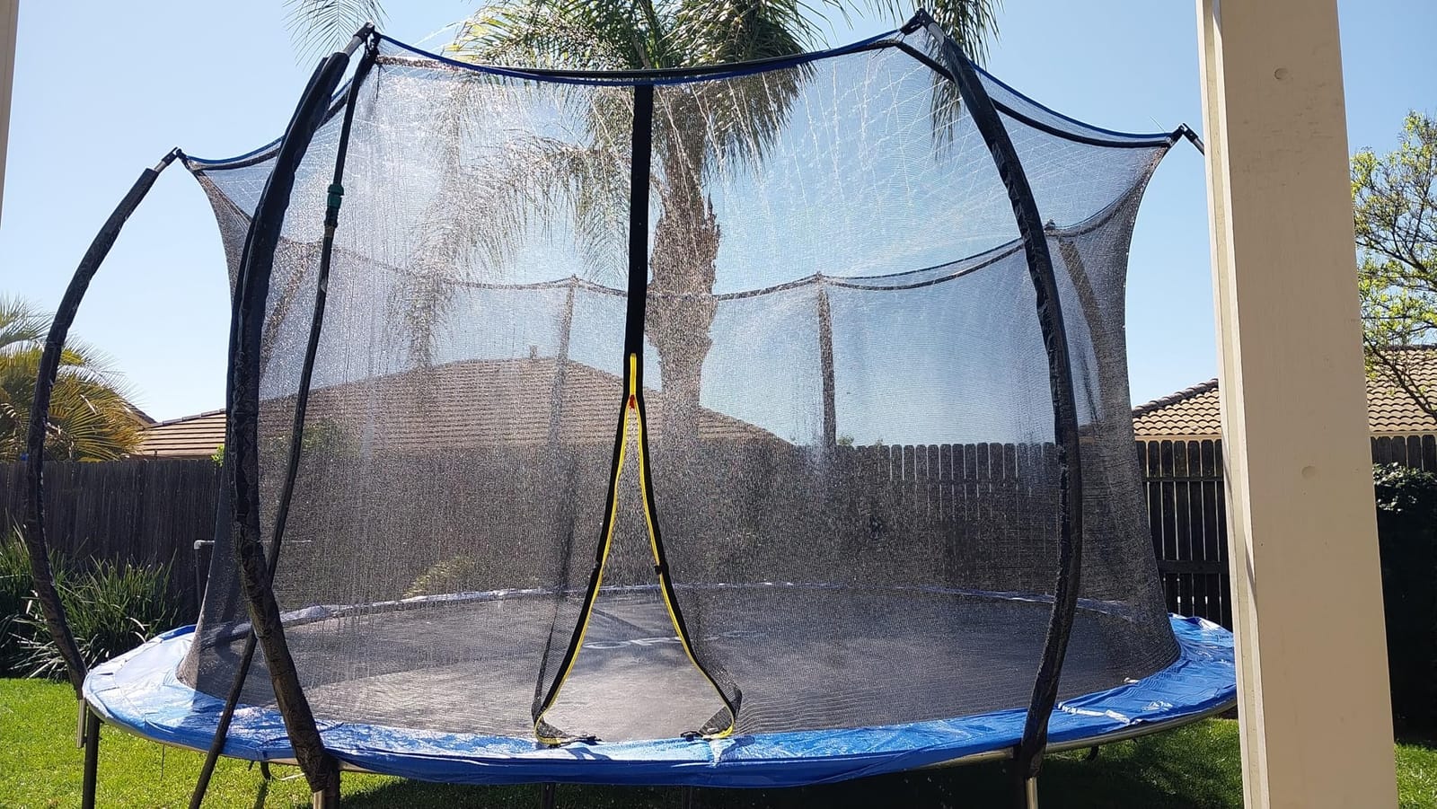 Bobor Trampoline Sprinkler for Kids, Outdoor Trampoline Water Sprinklers, Backyard Summer Water Toys, Outside Trampoline Accessories for Yard Backyard Water Fun (39ft) customer photo 2