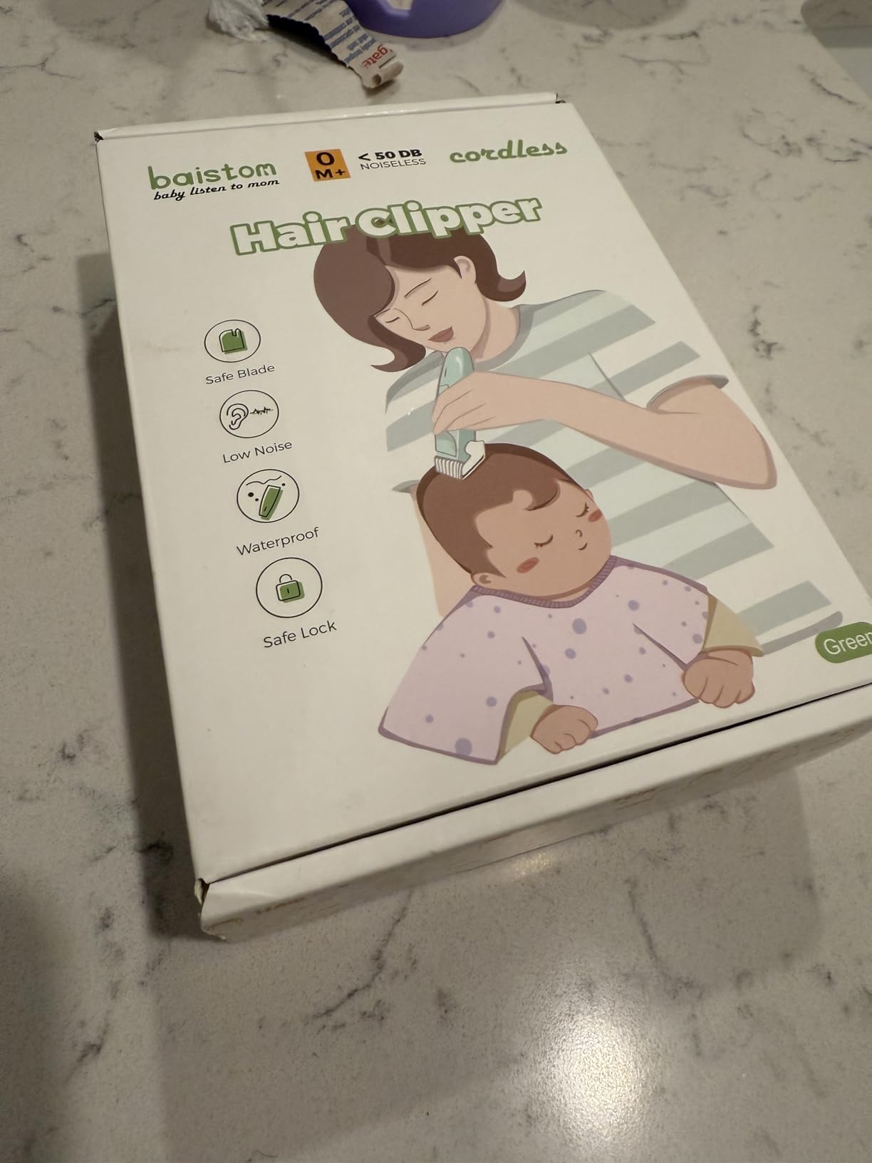 Quiet Baby Hair Clippers for 0–12Y with Hair Cutting Kit customer photo 1