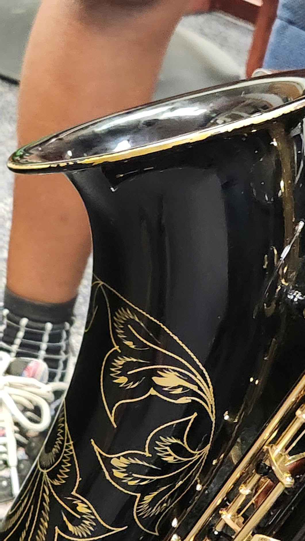 EASTROCK B Flat Tenor Saxophone Golden for Beginners Students Musicians customer photo 2