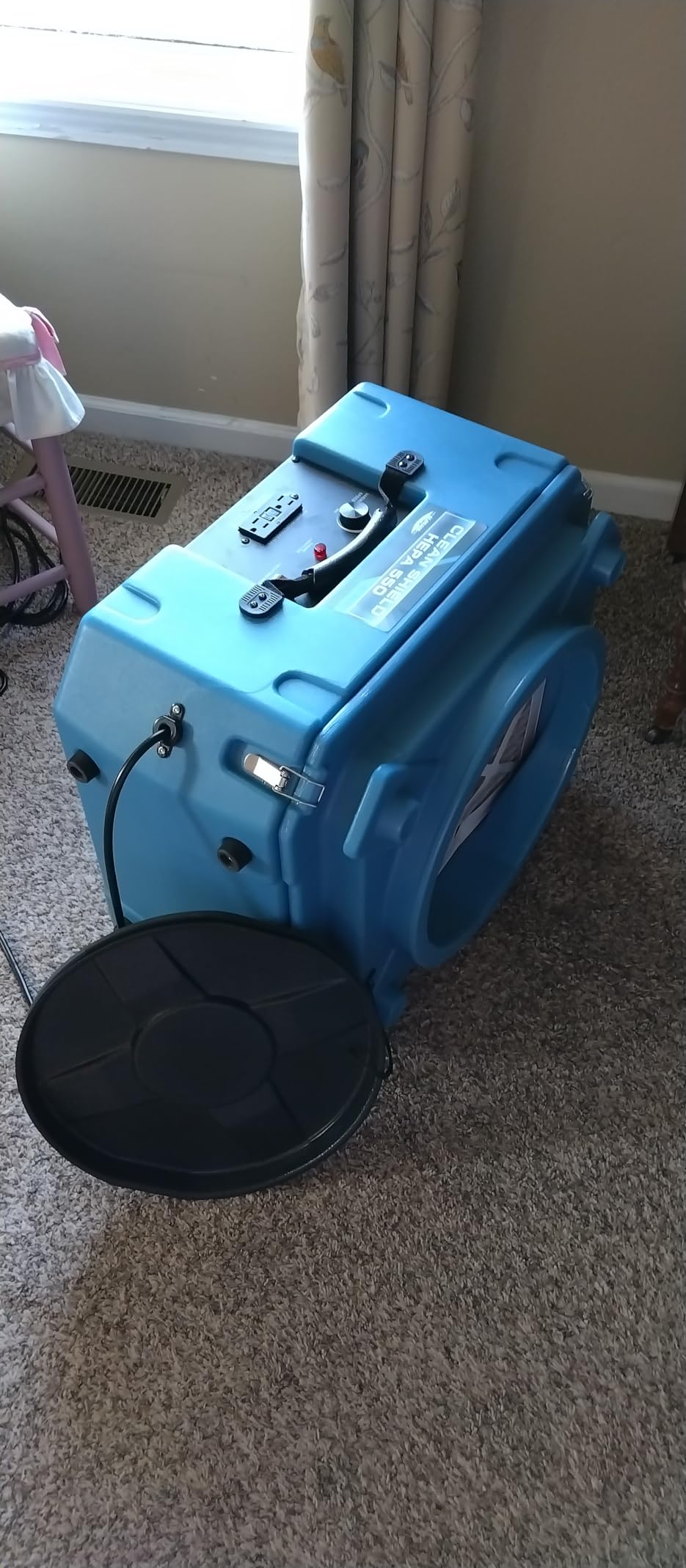ALORAIR Air Scrubber with 3 Stage Filtration, Clean Shield Hepa 550, Blue | Stackable Negative Air Machine for Commercial, Heavy Duty Air Cleaner with MERV-10 Filter, HEPA Activated Carbon Filter customer photo 1