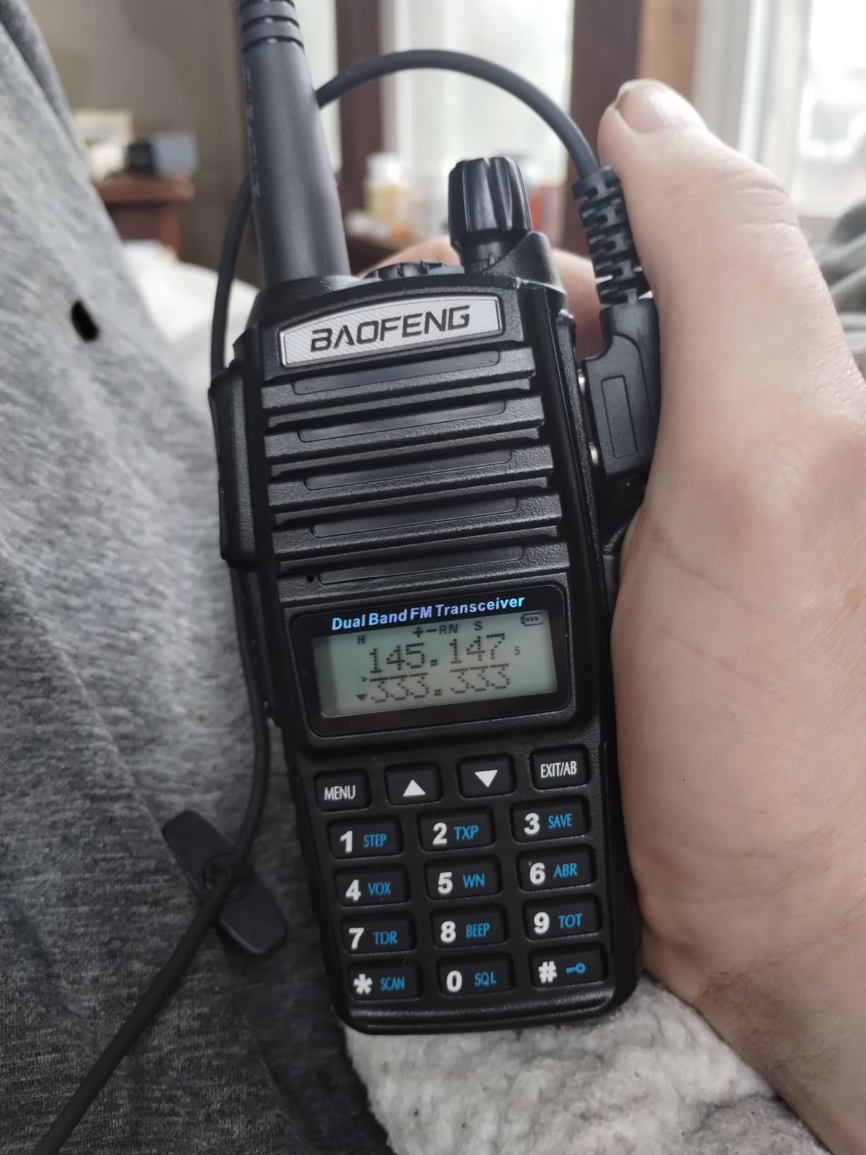 BaoFeng UV-82 High Power BaoFeng Radio Ham Radio Handheld Walkie Talkies with Earpiece, Extra 2800mAh Battery Hand Speaker Mic and Programming Cable Full Kits(1 Pack-Black) customer photo 1