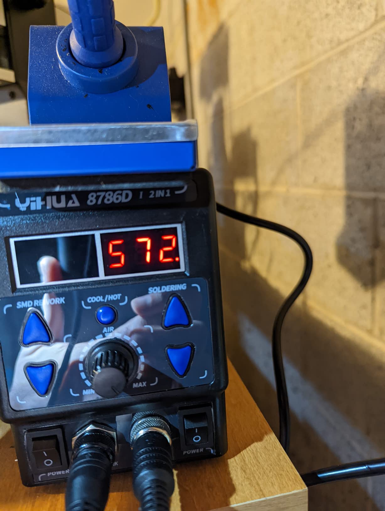 YIHUA 8786D I 2 in 1 Hot Air Rework and Soldering Iron Station with 10 Solder Iron Tips, 4 Hot Air Nozzles, °F /°C, Cool/Hot Air Conversion and Sleep Function customer photo 2
