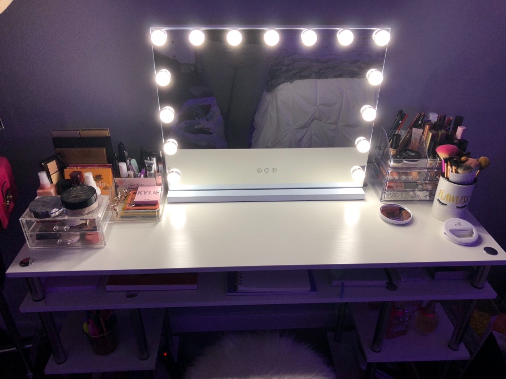 FENCHILIN Vanity Mirror with Lights, Hollywood Makeup Mirror customer photo 2