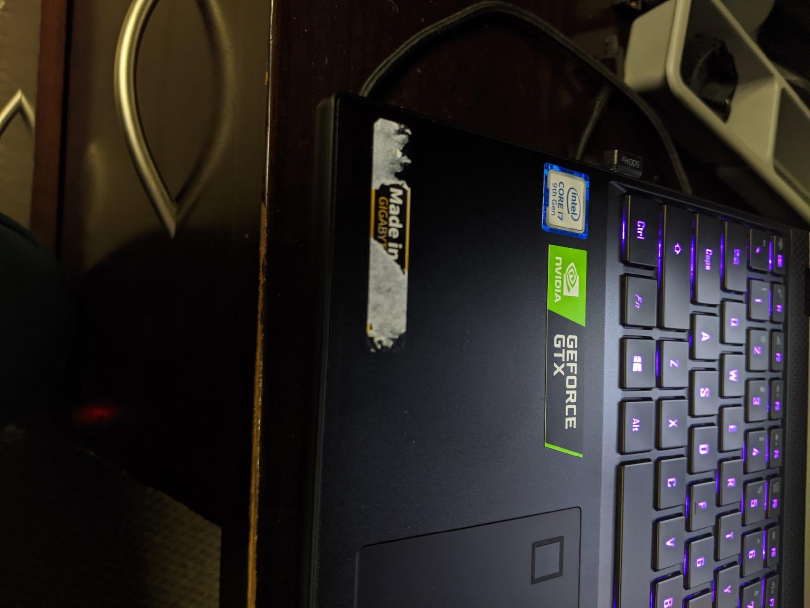 GIGABYTE AERO 15 OLED Thin and Light Laptop, 15.6 Thin Bezel UHD AMOLED Panel, i7-9750H, NVIDIA GeForce GTX1660Ti, 16GB RAM, M.2 PCIe 512GB SSD, Win 10, 94Wh Battery customer photo 2