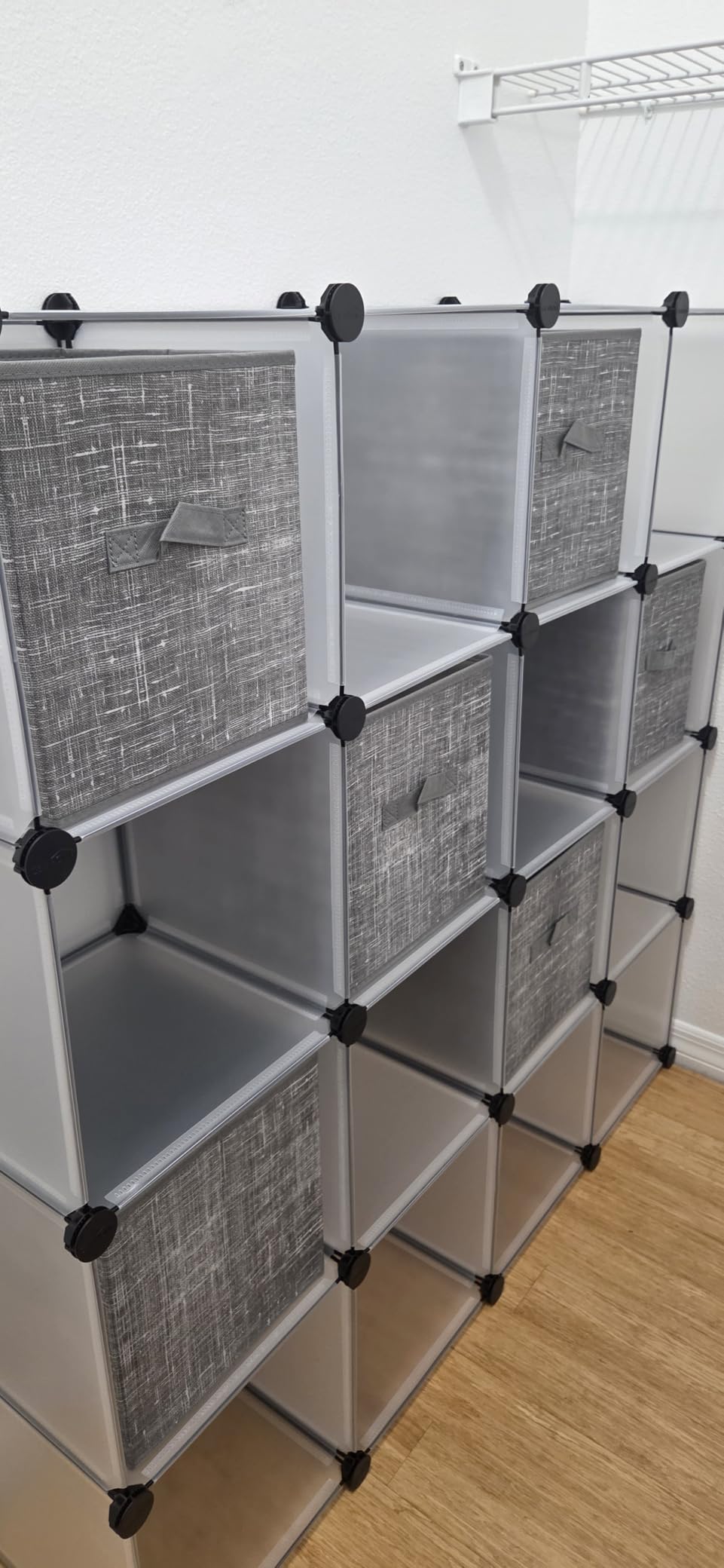 SONGMICS Storage Cubes, Set of 6, 11-Inch Foldable Closet Organizers customer photo 2