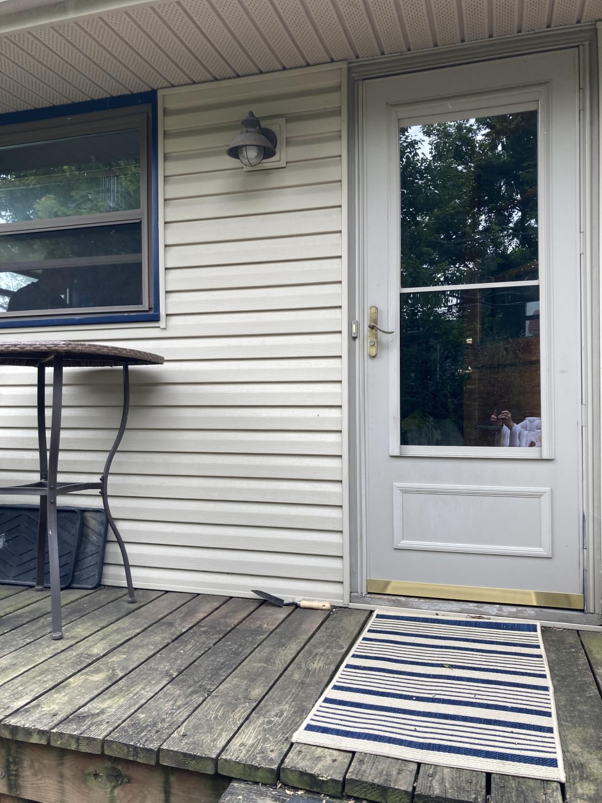 SAFAVIEH Washable Rug Outdoor Courtyard Collection - 8' x 10', Black & Bone, Non-Shedding & Easy Cleaning, Ideal for Patio, Backyard, Mudroom, DIning Space (CY6062-216) customer photo 2