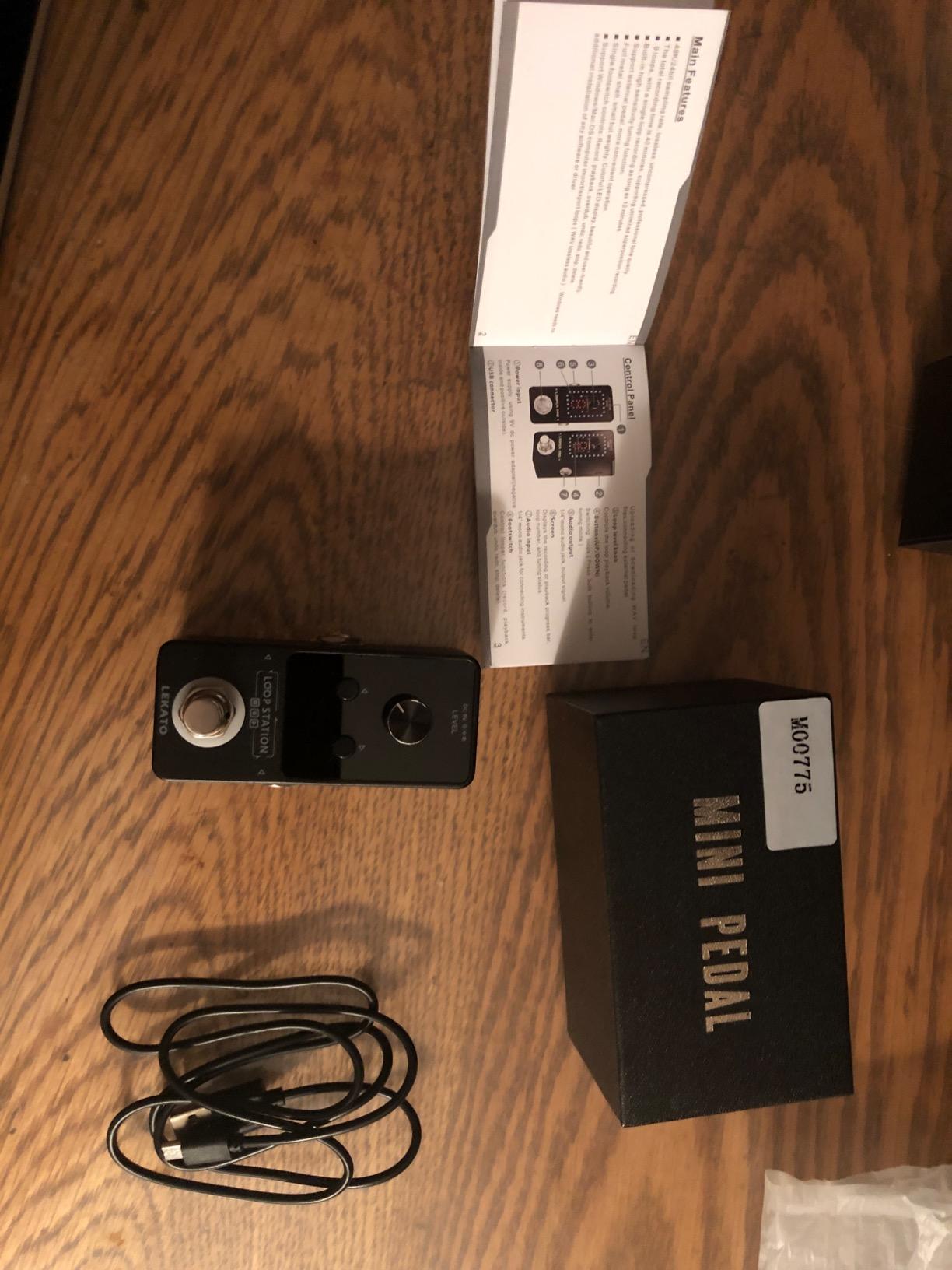 LEKATO Looper Guitar Pedal Guitar Loop Pedal Tuner Pedal 9 Loops 40 Minutes Record Time Unlimited Overdubs for Electric Guitar Bass (Black) customer photo 2