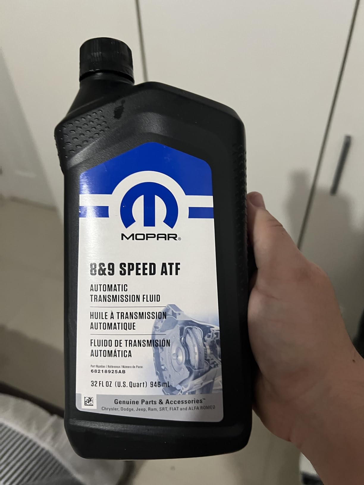 Mopar Chrysler Dodge Jeep Ram 8 and 9 Speed Automatic Transmission Fluid New OEM customer photo 1