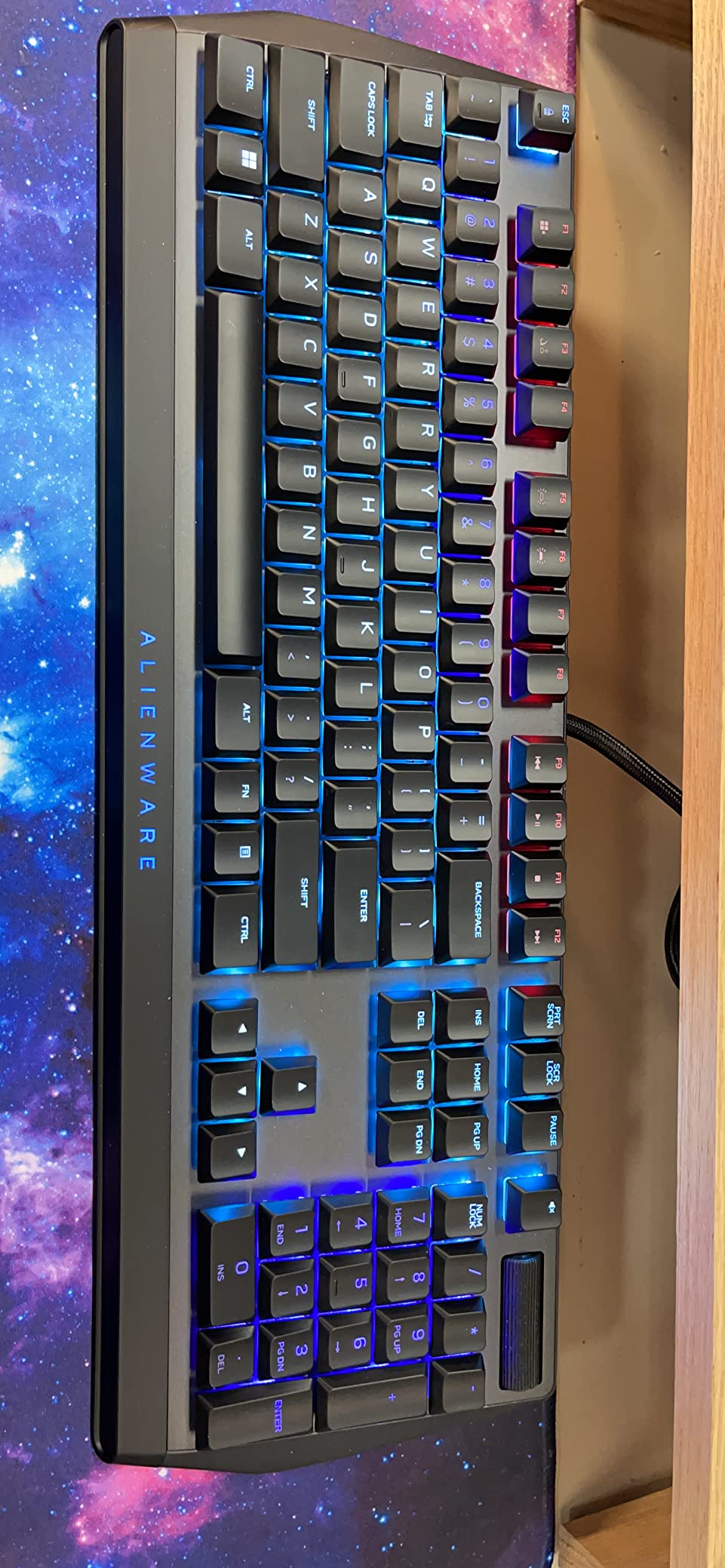 Alienware Low-Profile RGB Gaming Keyboard AW510K, AlienFx Per Key RGB LED Color Backlighting, Media CONTROLS & USB Passthrough, Cherry MX Low Profile Red Switches customer photo 1
