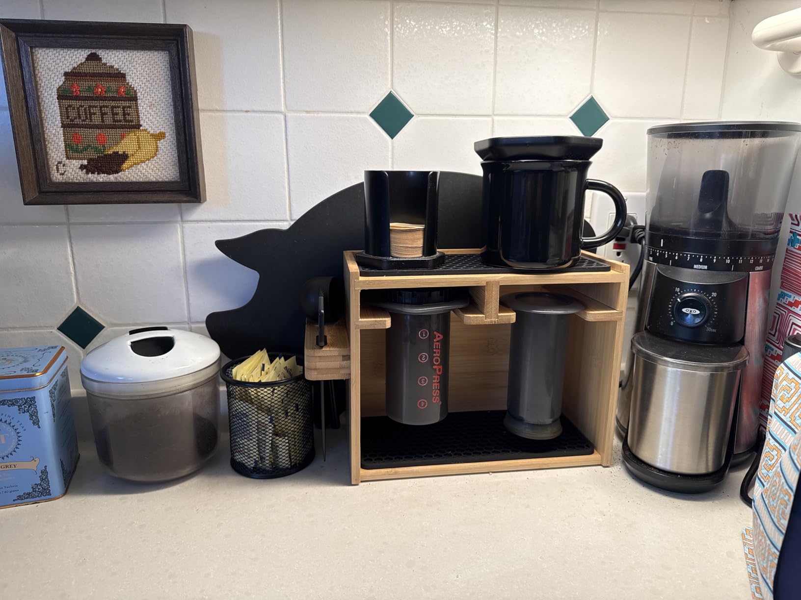 Organizer for AeroPress - Coffee Caddy Stand & Accessory Holder, Original Size customer photo 1