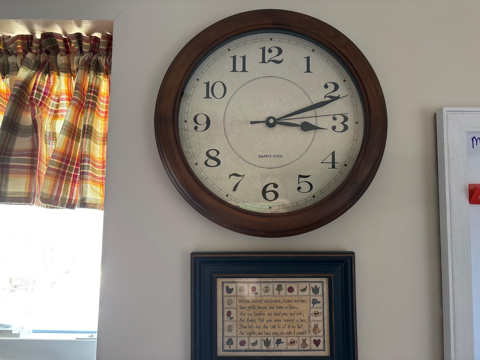 Kesin Wall Clock Wood 14 Inch Silent Wall Clocks Large Decorative customer photo 2