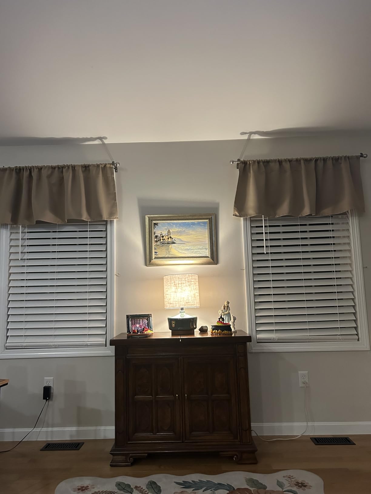 Hiasan Grey Valance Curtains for Window 42 x 18 Inches 1 Panel customer photo 1