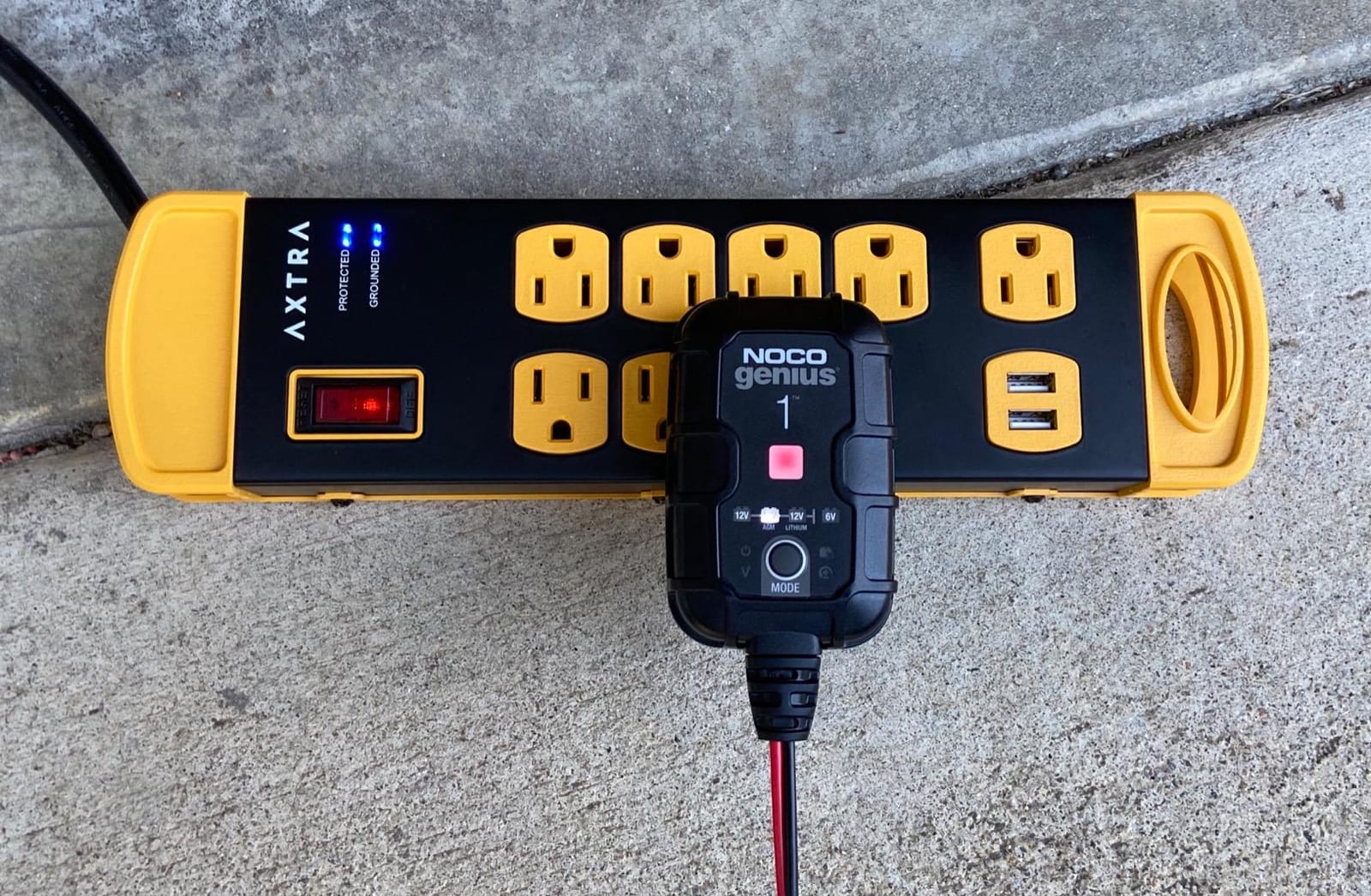 NOCO GENIUS1 1A 6/12V Smart Battery Charger, Trickle Charger & Maintainer customer photo 2