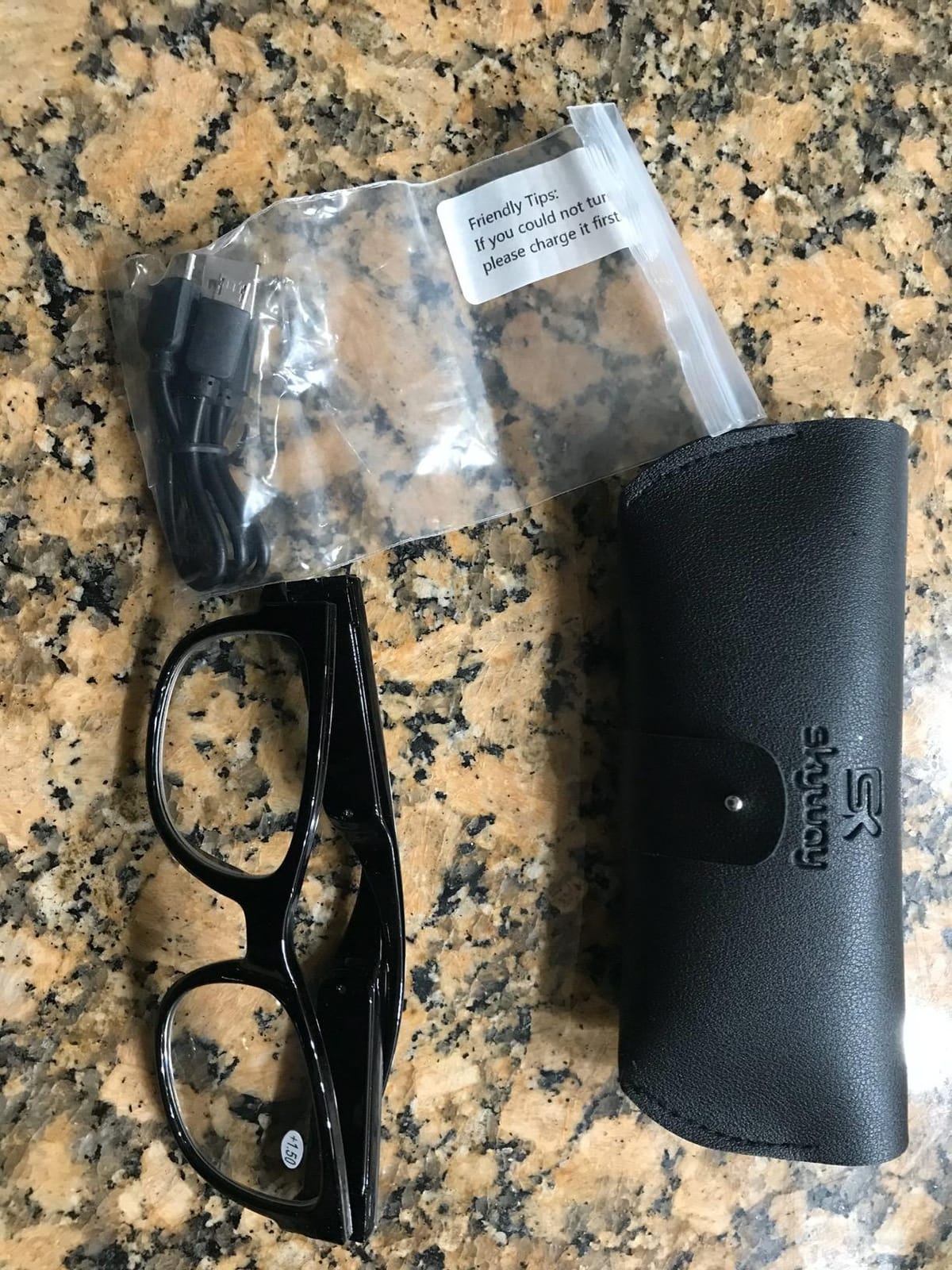SKYWAY Reading Glasses Lighted Rechargeable Bright LED Readers with Lights Eyewear Clear Vision Unisex customer photo 1
