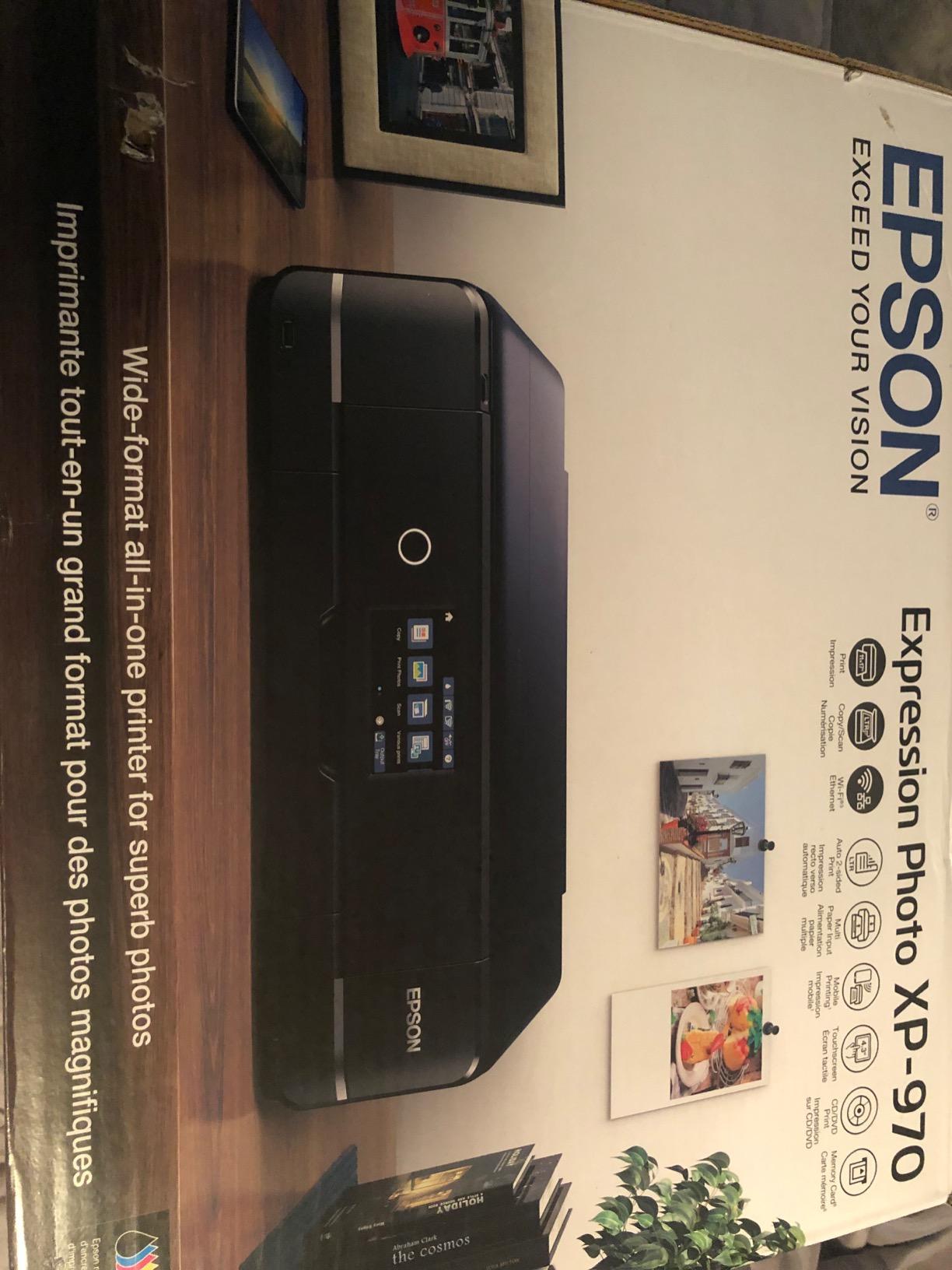 Epson Expression Photo XP-970 Wireless All-in-One Wide-Format Printer | 6-color wide-format print, scan, copy; up to 8.5 ppm, USB and memory card support; ideal for creative projects customer photo 1