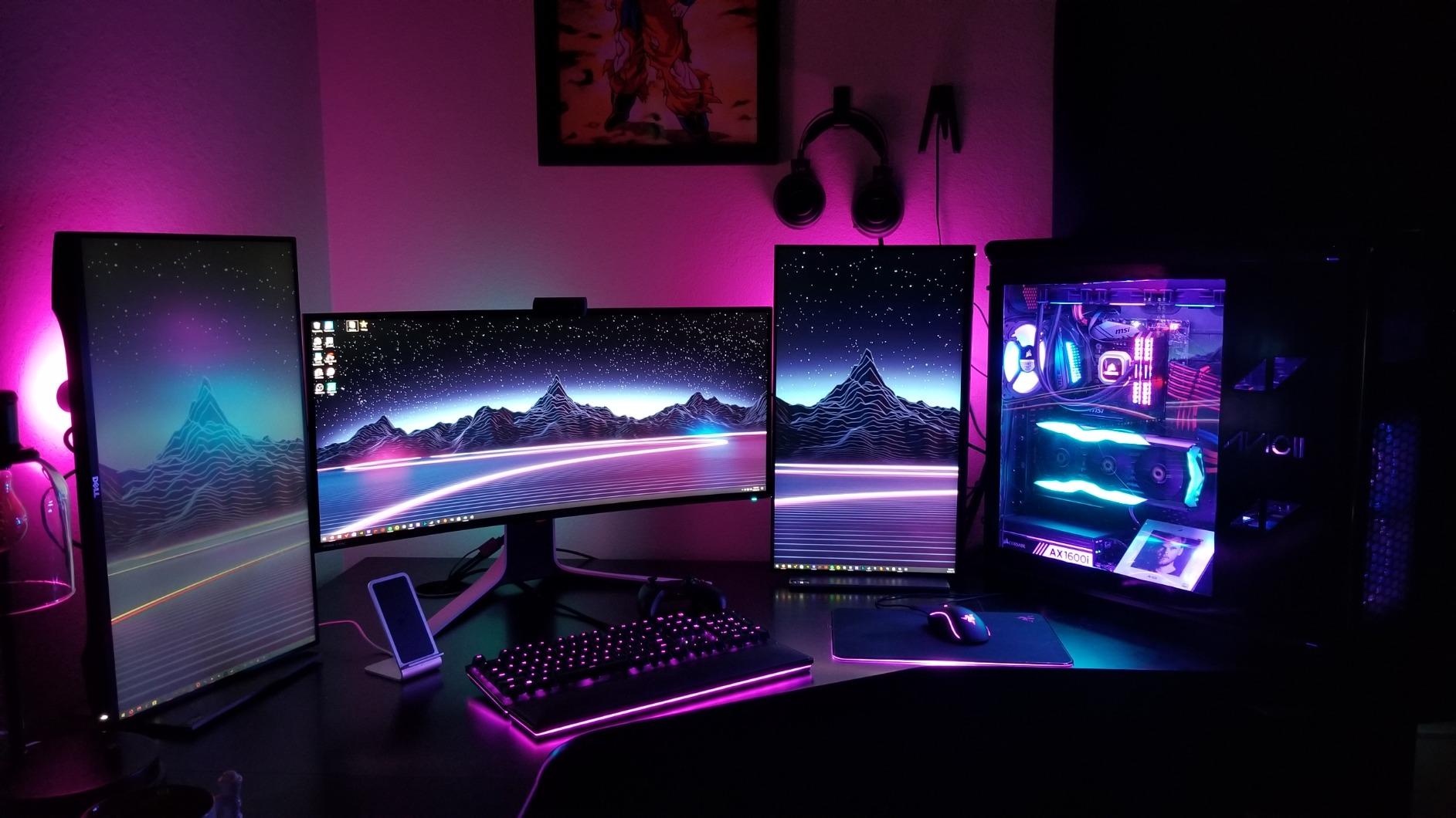 Alienware 120Hz UltraWide Gaming 34 Inch Curved Monitor with WQHD (3440 x 1440) Anti-Glare Display, 2ms Response Time, Nvidia G-Sync, Lunar Light - AW3420DW customer photo 2