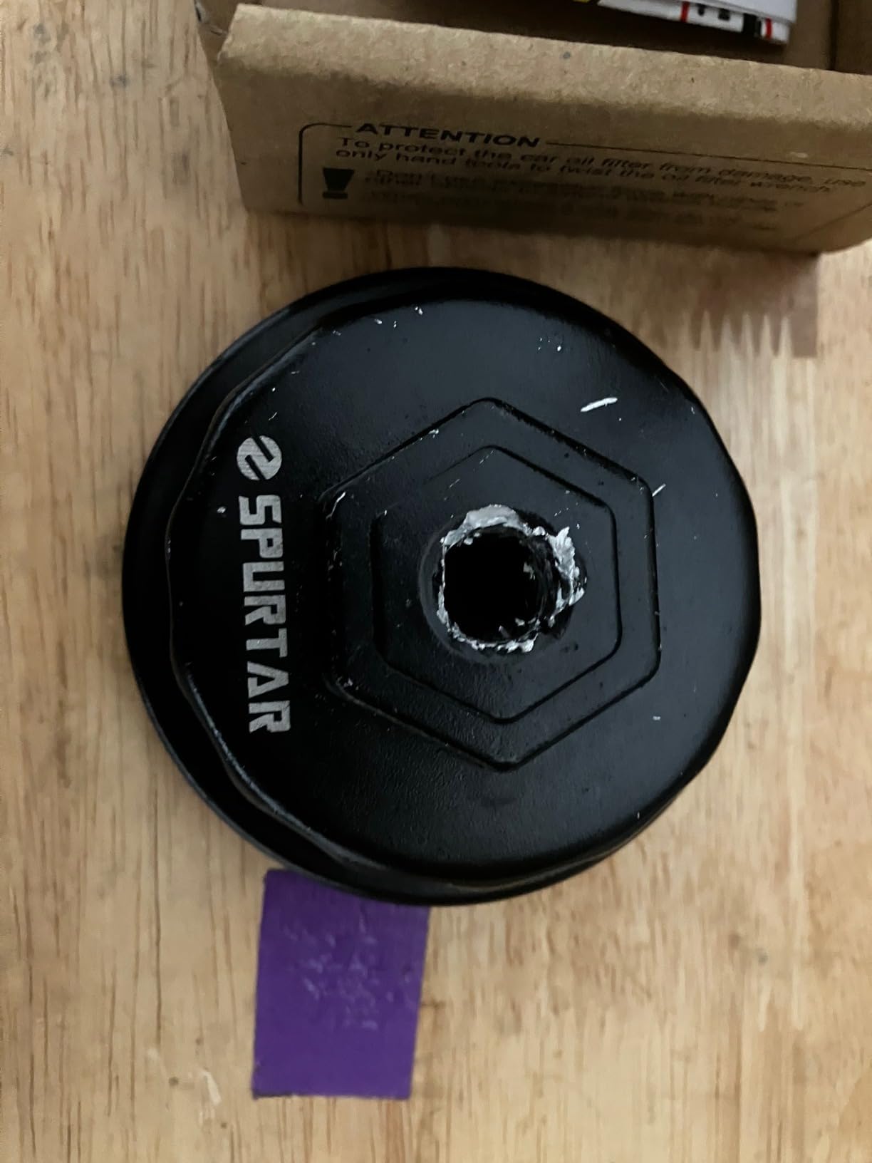 Spurtar Oil Filter Wrench for Toyota Oil Filter Removal Tool 64mm 4 Slots customer photo 2