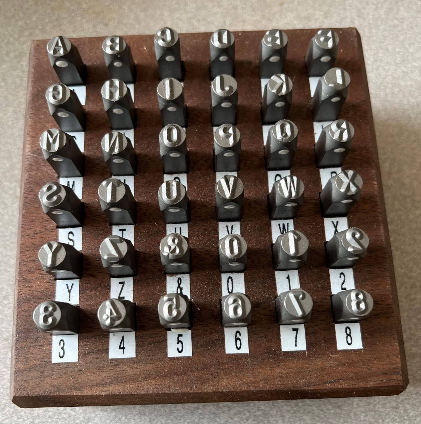 OWDEN Professional 36Pcs Steel Metal Stamps Set, 6mm (1/4