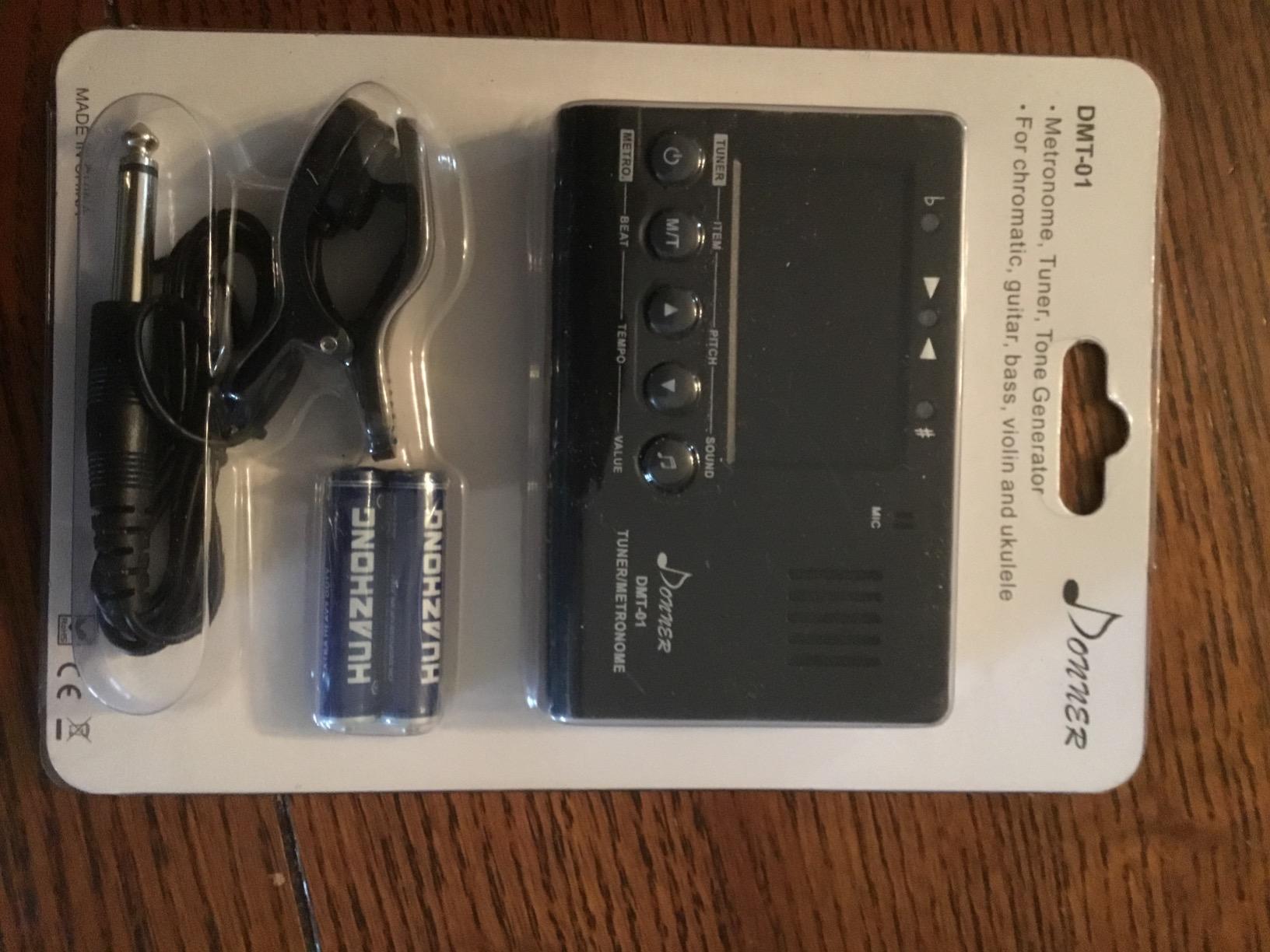Donner Metronome Tuner for All Instruments - Guitar, Bass, Violin, Ukulele, Trumpet, Chromatic, Clarinet, Flute, 3 in 1 Digital Metronome with Tuner/Metronome/Tone Generator, DMT-01 customer photo 1