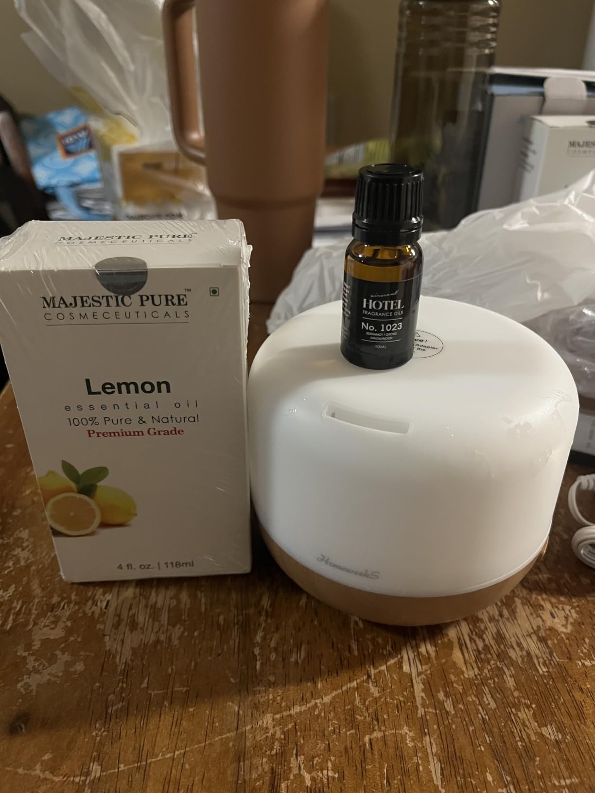 Homeweeks Essential Oil Diffuser for Room Aromatherapy Scent Diffuser customer photo 1