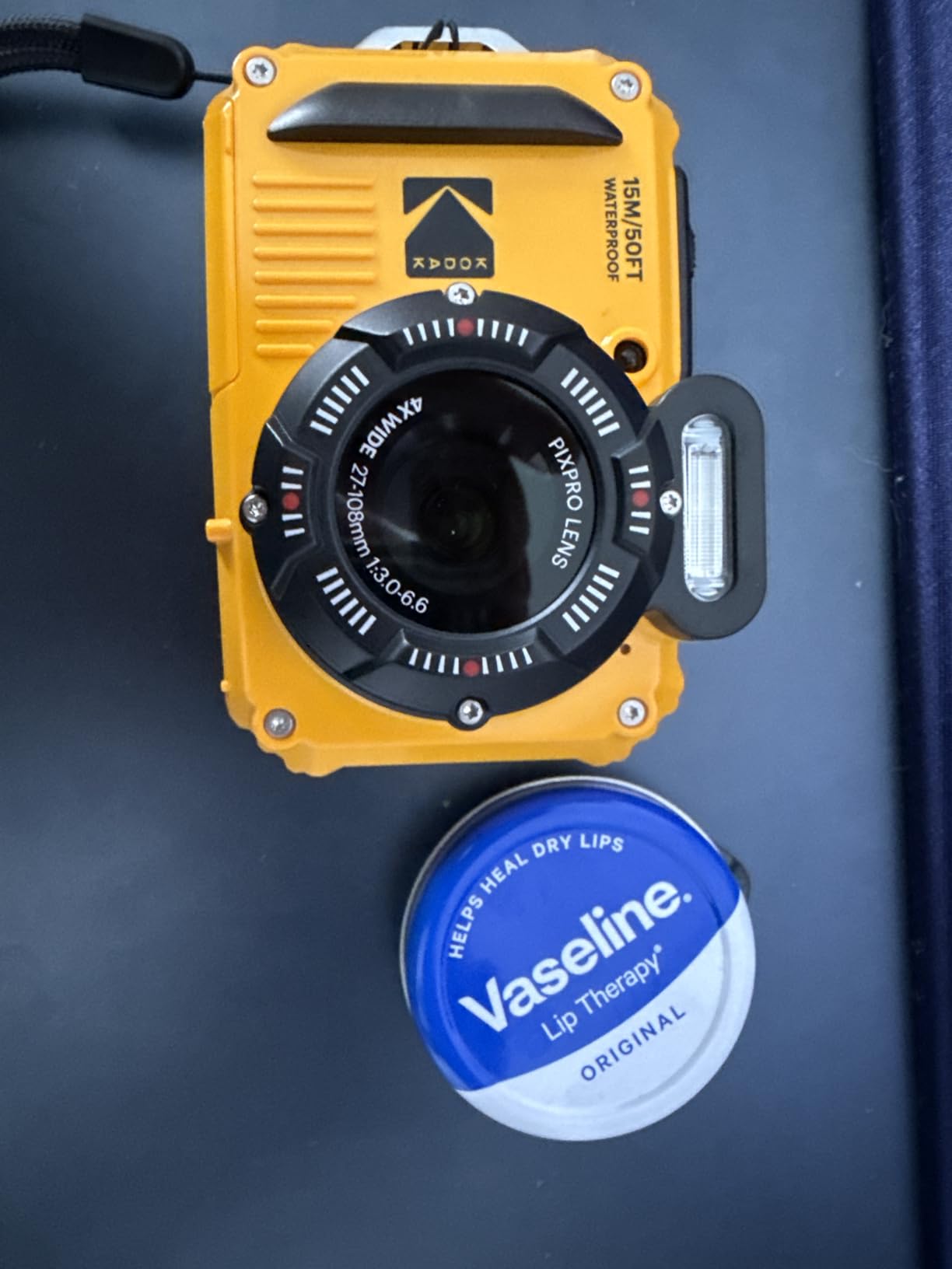KODAK PIXPRO WPZ2 16MP Waterproof Digital Camera, 15m, 4X Zoom, Yellow | 1080p Full HD, Wi-Fi, 27mm wide angle customer photo 1