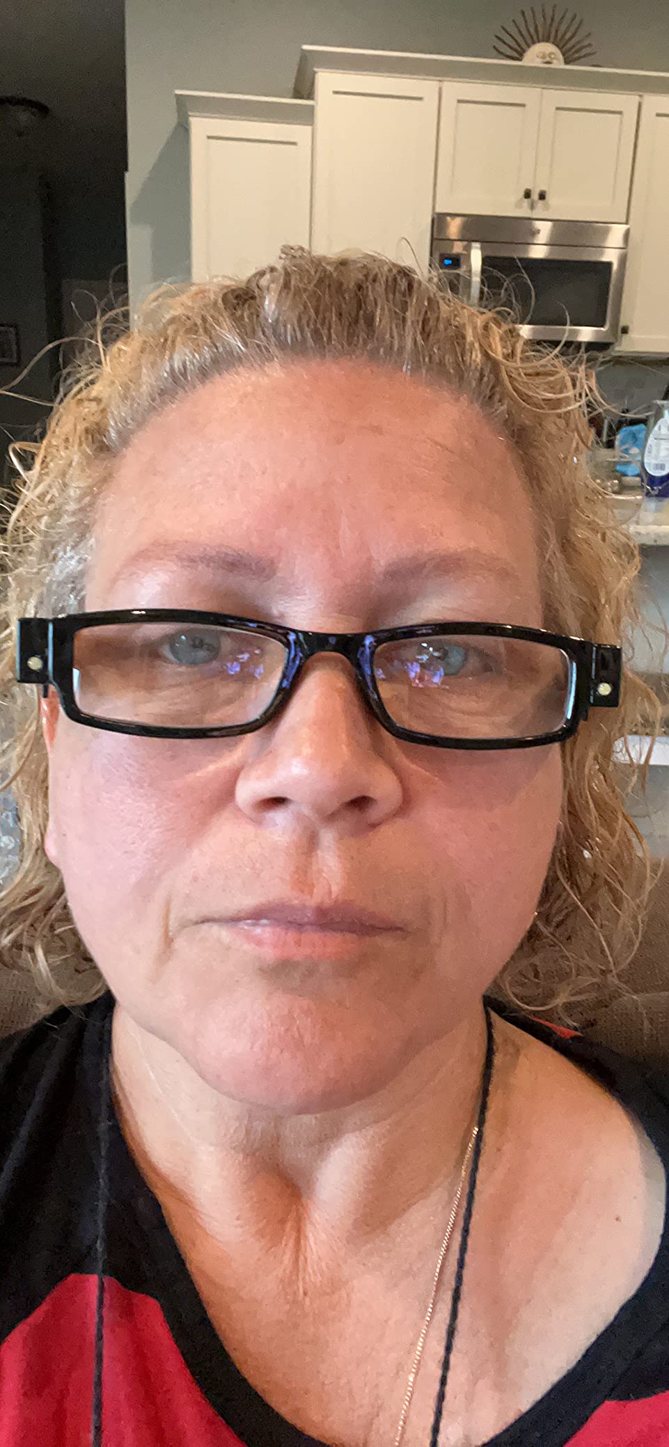 Reading Glasses with Light Bright LED Readers with Lights Reading Glasses Lighted Magnifier Nighttime Reader Compact Full Frame Eyewear Unisex Clear Vision Lighted Eye Glasses,+2.5 customer photo 1