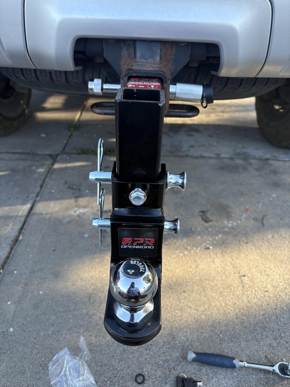 OPENROAD Adjustable Hitch Ball Mount with 2
