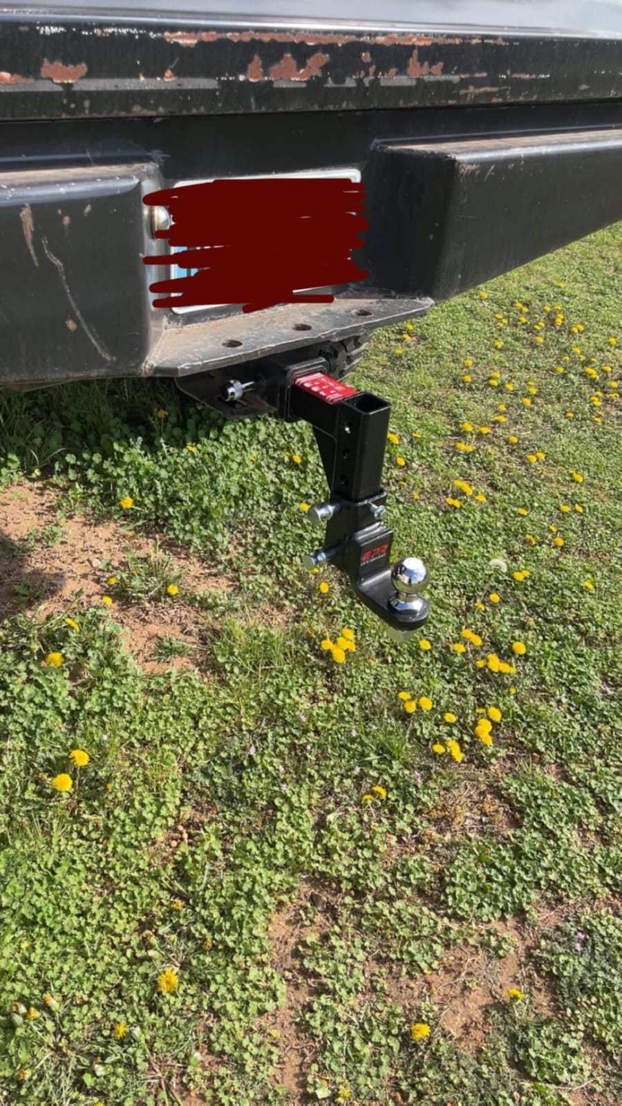 OPENROAD Adjustable Hitch Ball Mount with 2