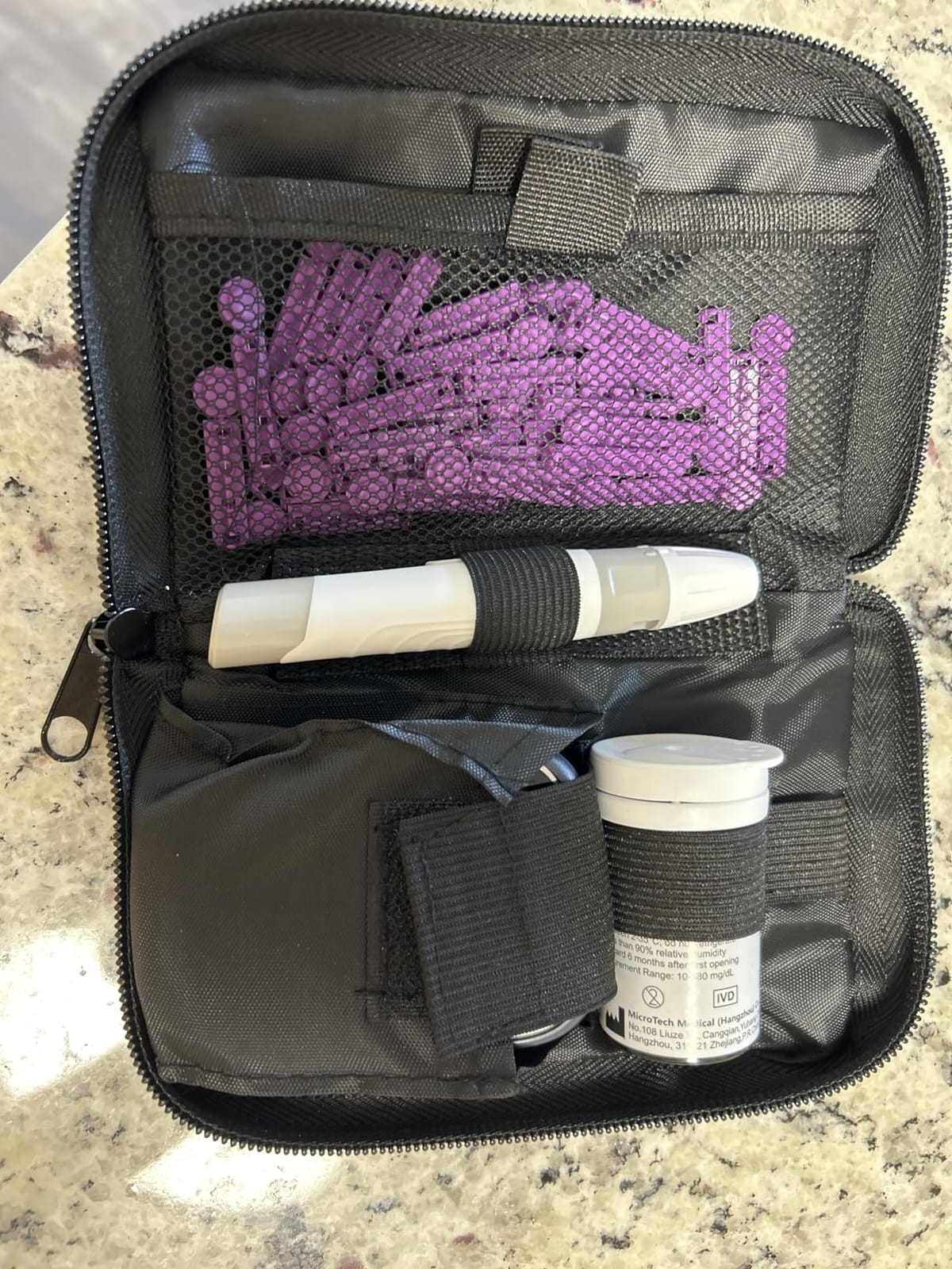 CareSens N Blood Glucose Monitor Kit with 100 Blood Sugar Test Strips, 100 Lancets, Blood Glucose Meter, Lancing Device, Control Solution, Travel Case customer photo 1