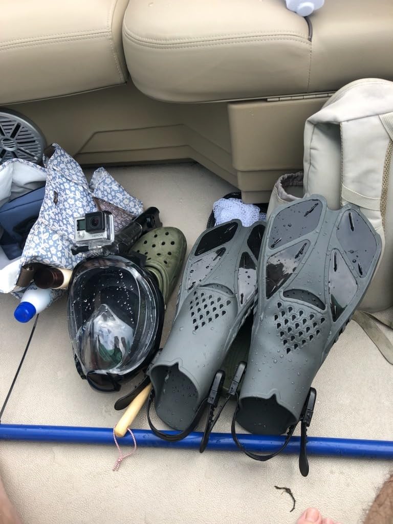 Greatever Snorkel Fins, Travel Size Short Flippers for Snorkel Swim Diving customer photo 1
