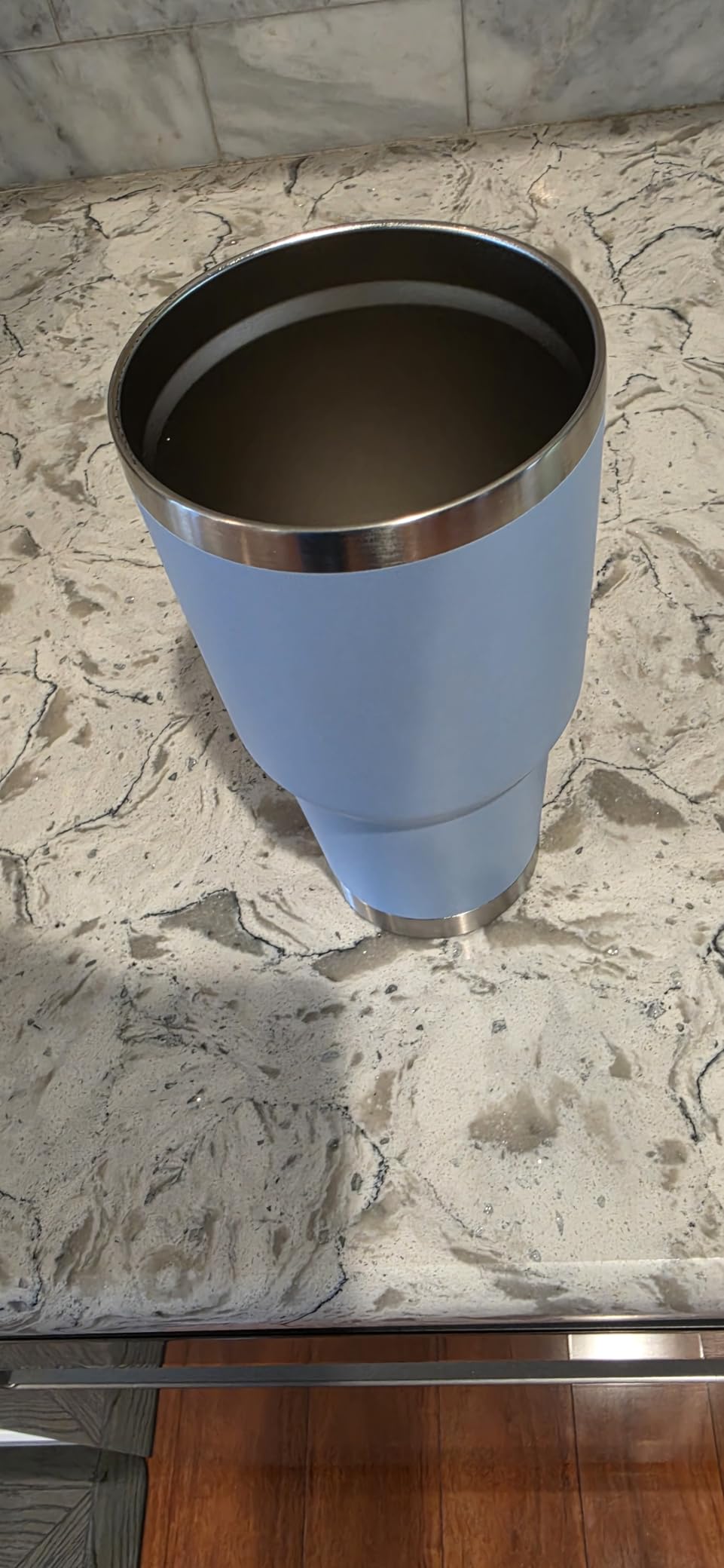 D·S 30oz Blue Tumbler Double Wall Vacuum Insulated Travel Coffee Mug customer photo 2