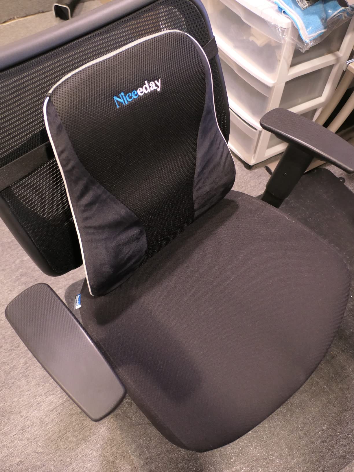 Niceeday Lumbar Support Pillow for Office Chair Car Back Support Pillow, Memory Foam Gaming Chair Desk Chair Back Cushion for Lower Back Pain Relief, Ergonomic Back Rest,Office Home Essentials customer photo 1