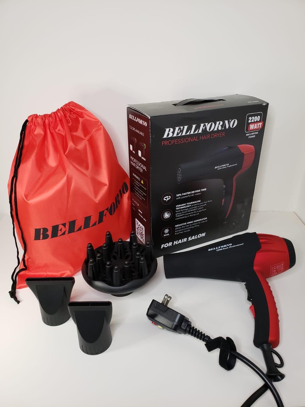 Professional Ionic Curly Hair Dryer with Diffuser, Black/Red customer photo 1
