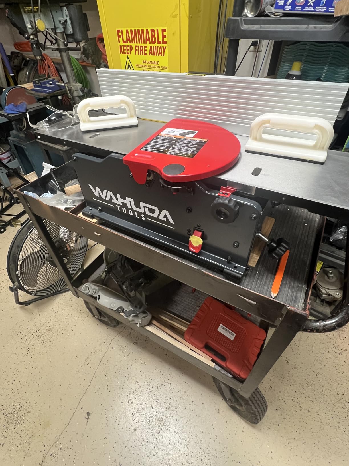 Wahuda Tools Jointer - 6-inch Benchtop Wood Jointer, Spiral Cutterhead Portable Jointer w/Cast Iron Tables & 4-Sided Carbide Tips & 10amp motor, Woodworking Tools for All Wood Types (50160CC-WHD) customer photo 1