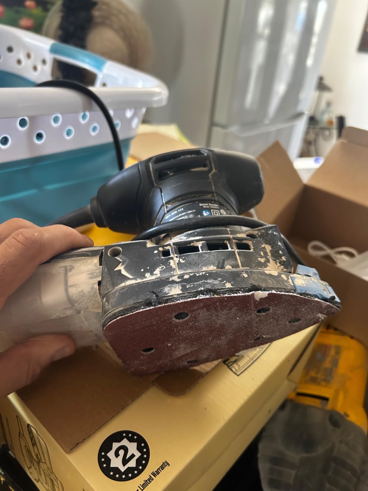 Hammerhead 1.4-Amp Multi-Function Detail Sander with 12pcs Sandpaper, Dust Collection System, and Detail Attachment - HADS014 customer photo 2