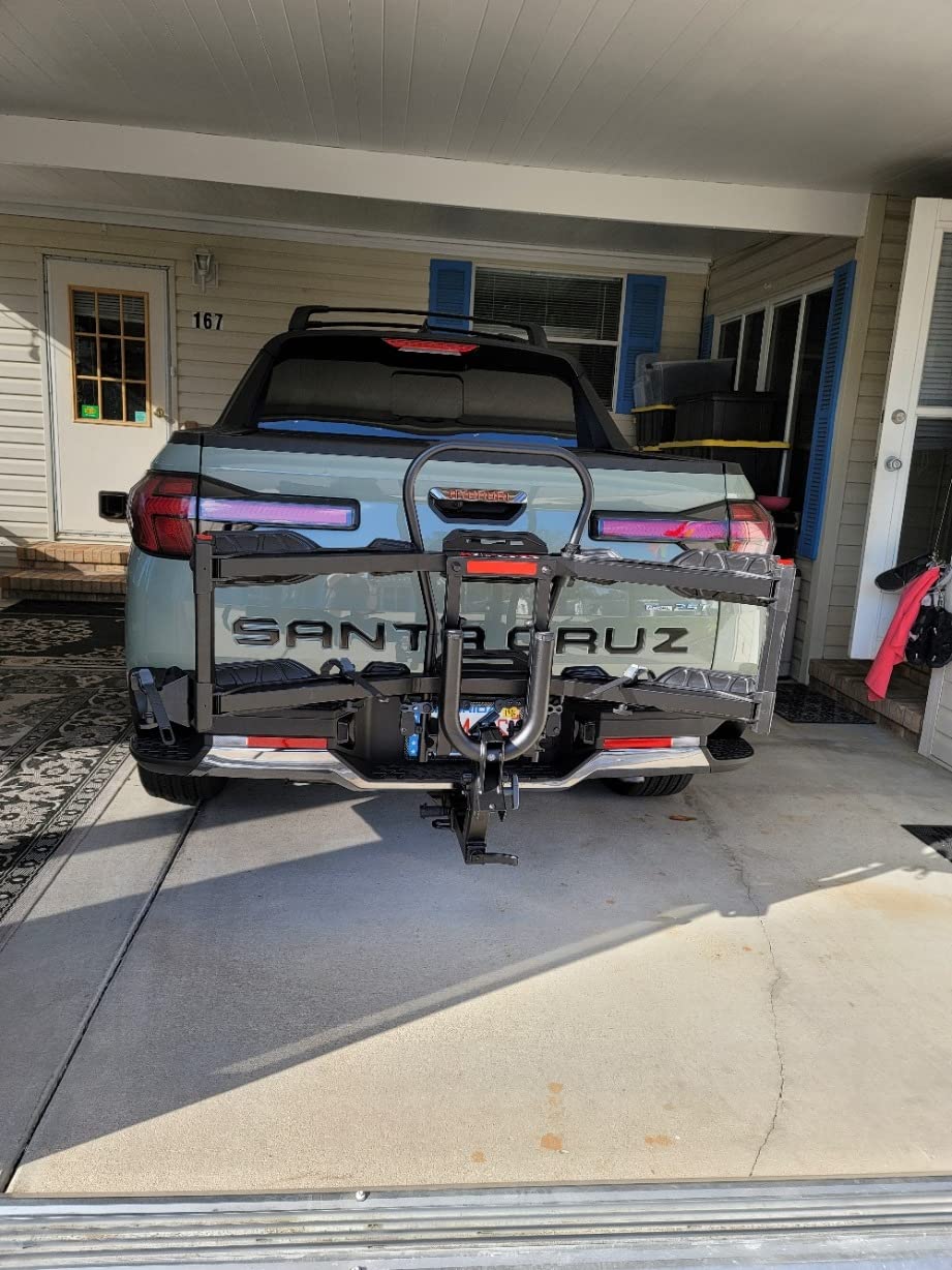 Hollywood Racks Destination 2 Hitch Bike Rack, Transports Up to 35 lbs Each | Lightweight Platform Style Bike Carrier for Car, SUV, or Truck - Secure, Foldable Bicycle Car Racks customer photo 2