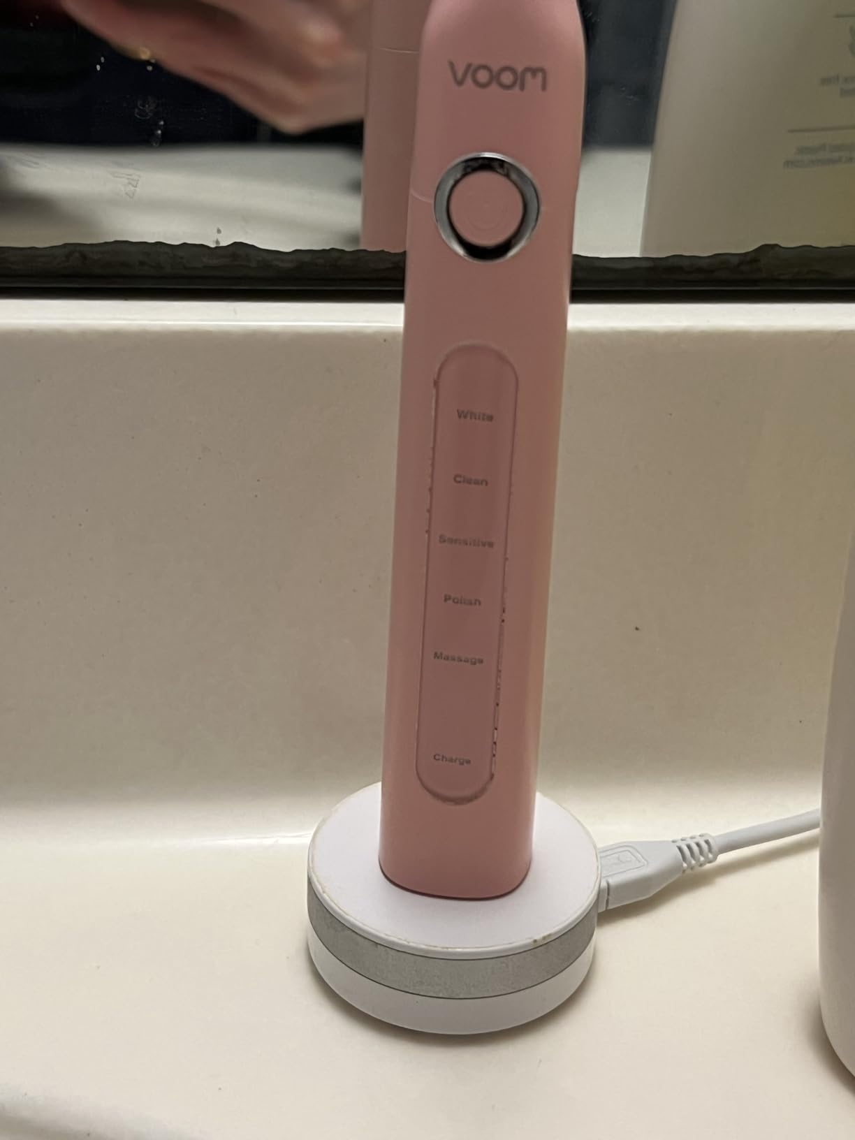 Voom Sonic Pro 5 Series Ultrasonic Electric Toothbrush for Adults (Pink) – USB Rechargeable 40,000 Strokes/Minute – 5 Speeds – Bathroom Essentials & Travel Essentials customer photo 2