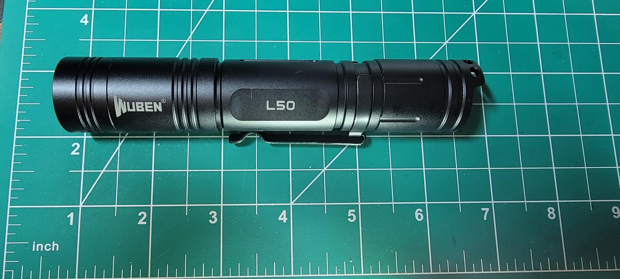 WUBEN L50 Rechargeable Tactical Flashlight, 1200 High Lumens Super Bright Handheld Flashlighs, IP68 with 5 Mode Pocket Light, LED Tail Switch Flash Light for Emergencie Camping Home Inspection Repair customer photo 2