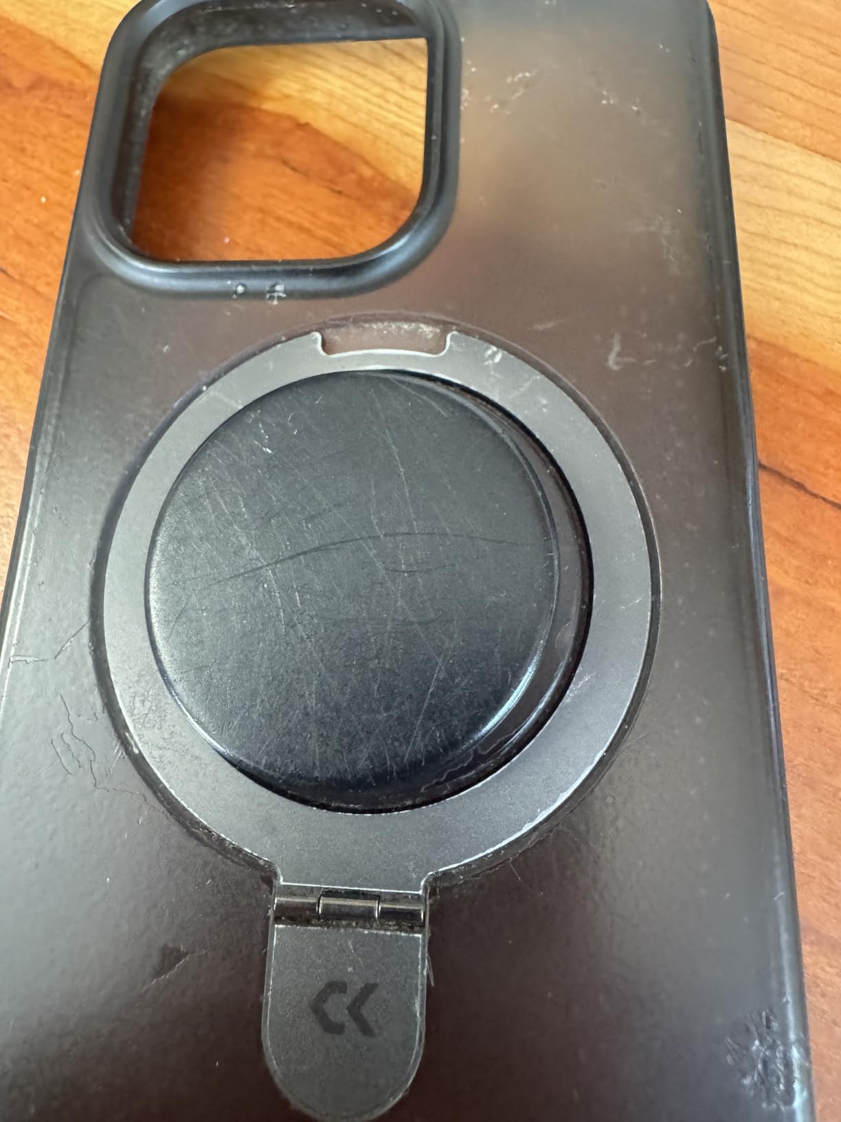 PopSockets Adhesive Phone Grip, Holder- Knurled Black | Secure Comfortable Hold, Anti-Drop, Kickstand, Black, Electronic Accessories, For iPad/Kindle/iPhone/Android customer photo 2